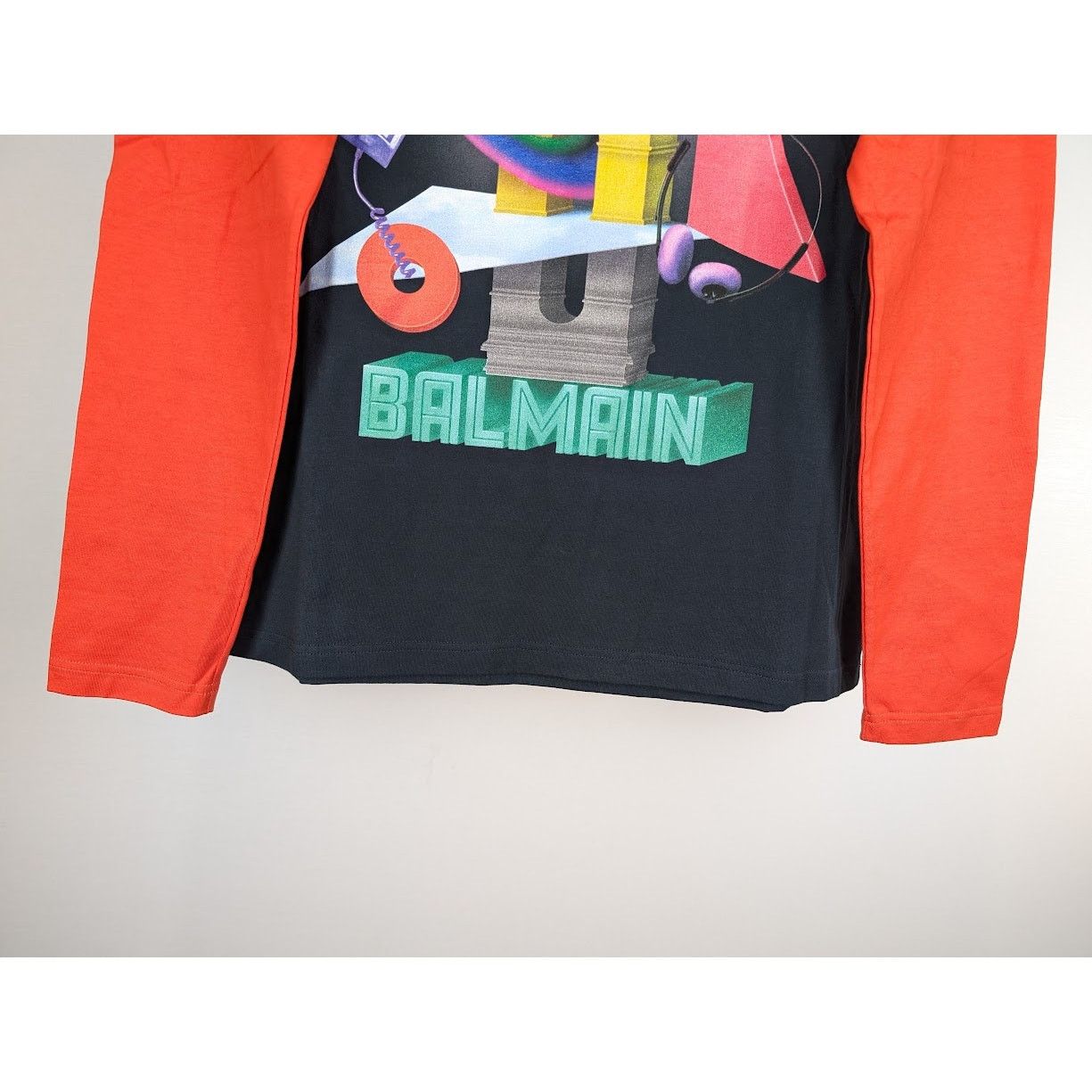 Balmain o1rshd1 Q:2 / Space Long Sleeve T-Shirt in Red M Size US M / EU 48-50 / 2 - 7 Thumbnail