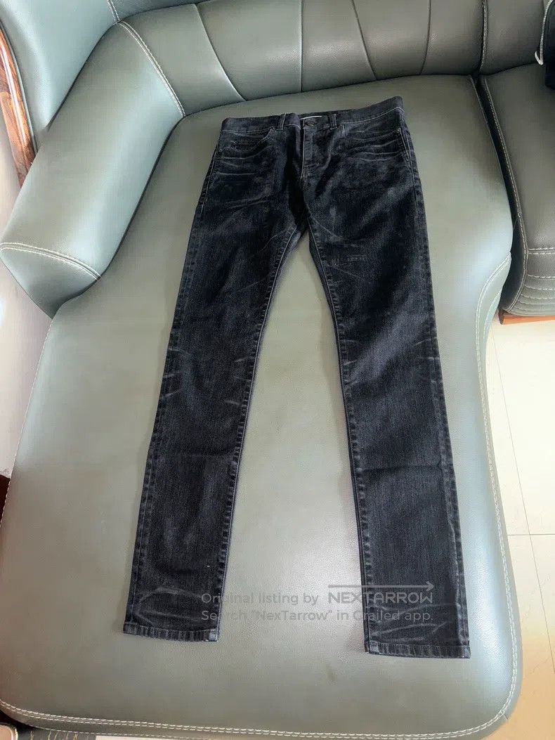Saint Laurent Paris Saint Laurent Paris Wavy Patterned Jeans Size US 32 / EU 48 - 1 Thumbnail