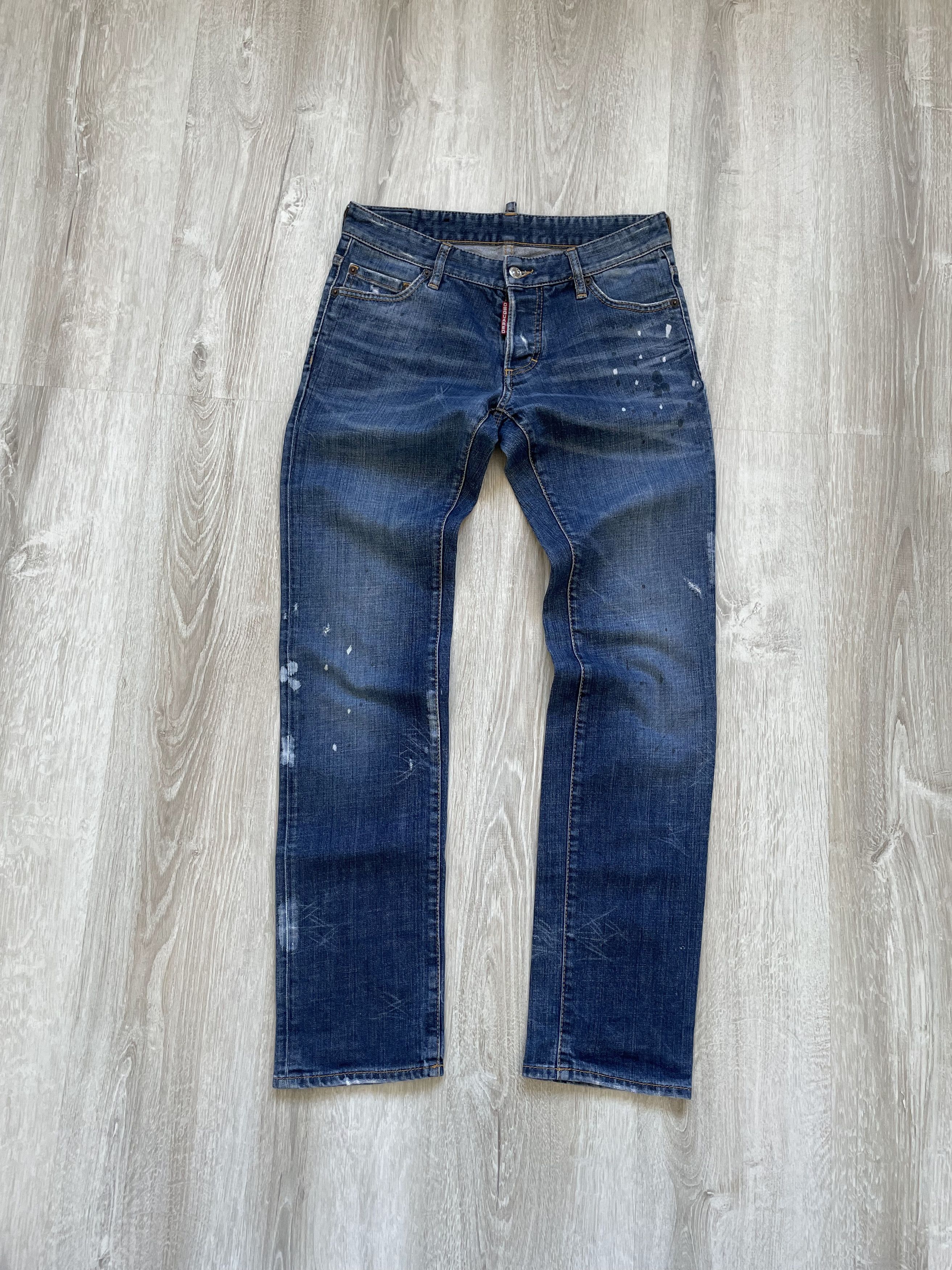 Jean Dsquared2 Vintage Taille 40 - Coupe Droite Délavée - Coton - Occasion Très Bon état