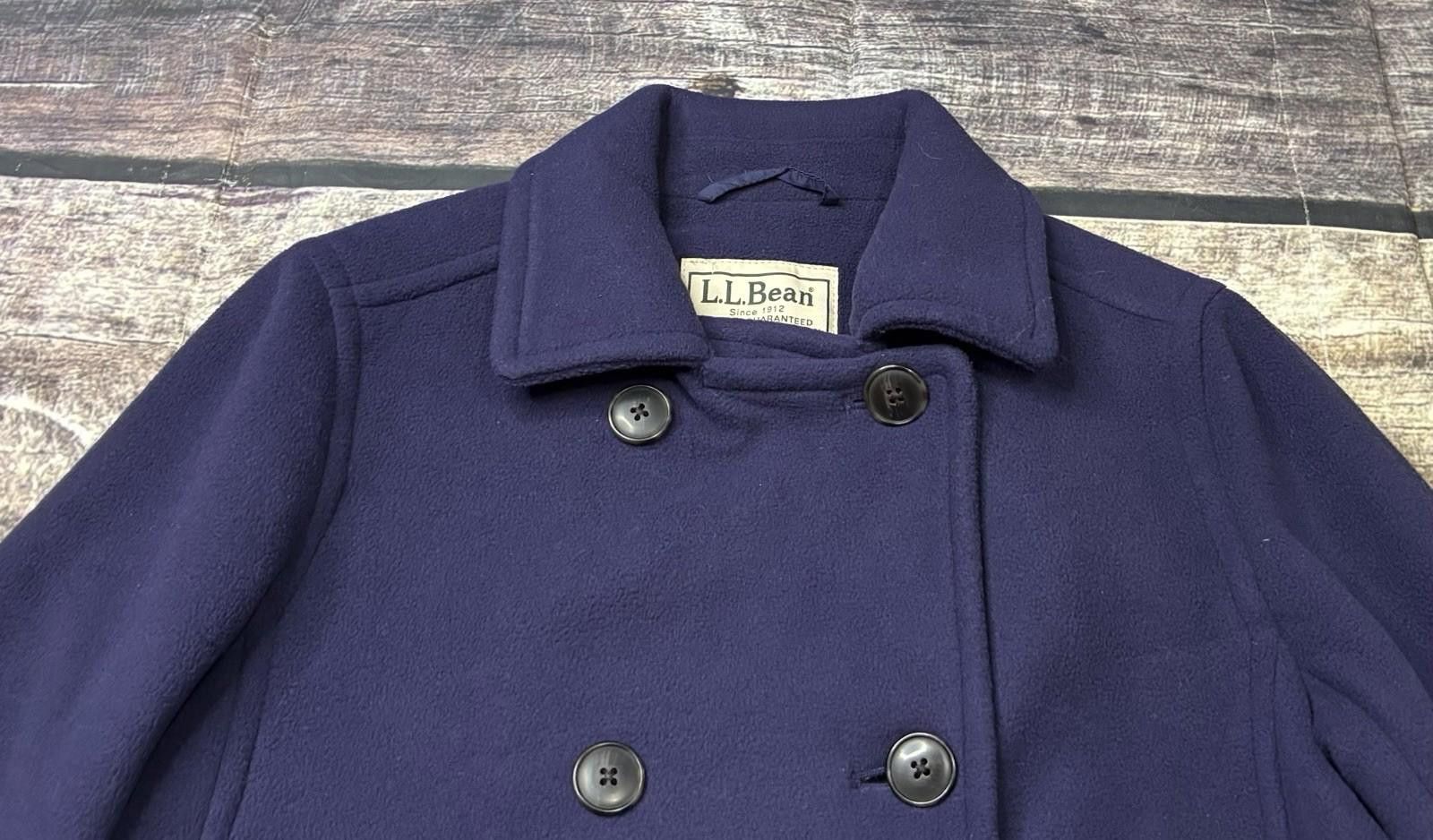 L.L. Bean LL Bean Pea Coat Womens Small Petite Fleece Double Breasted Size S / US 4 / IT 40 - 5 Thumbnail
