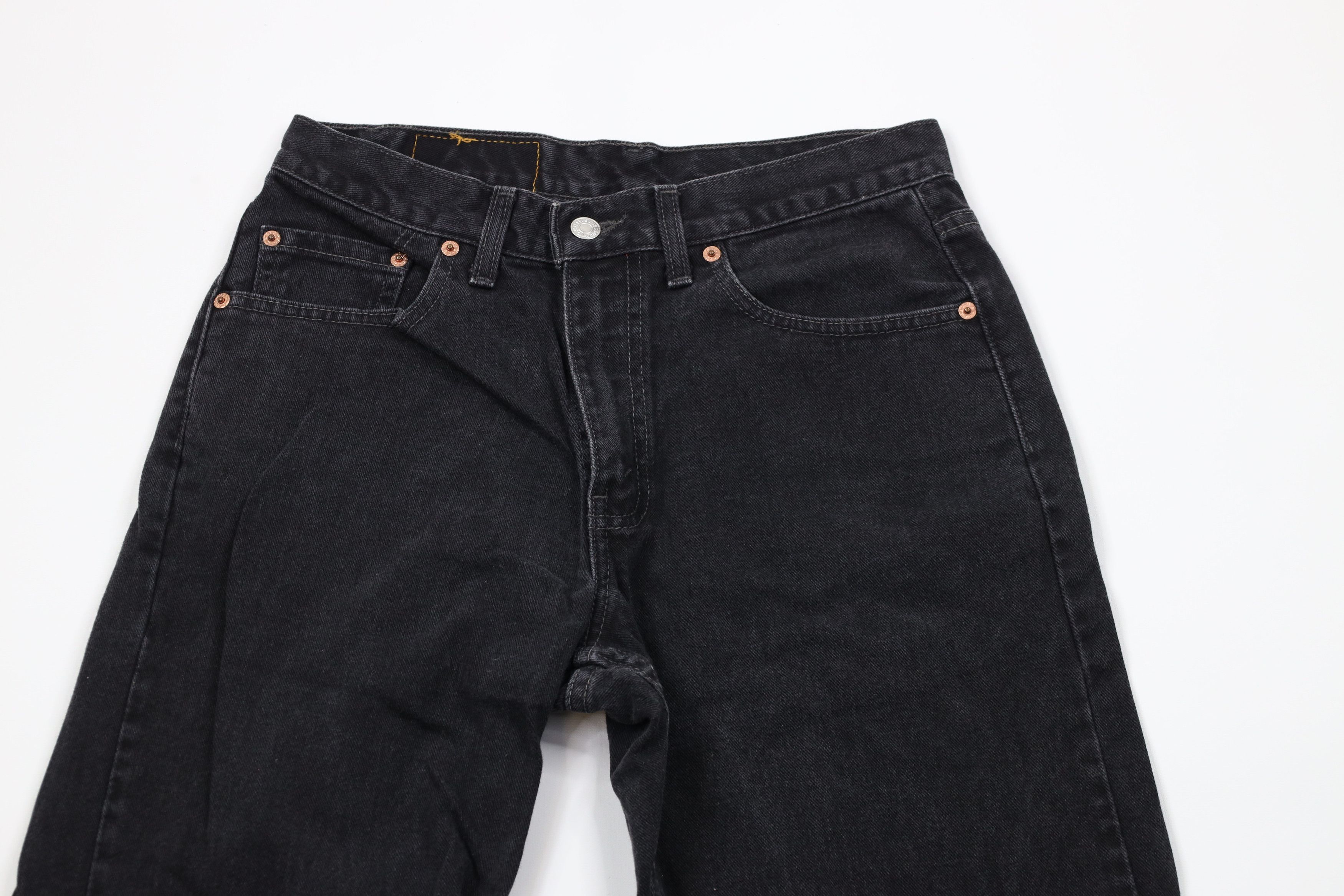 Levi's × Vintage Vintage Y2K 2000 Levis 550 Fit Denim Jeans Black Cotton Size US 29 - 2 Thumbnail