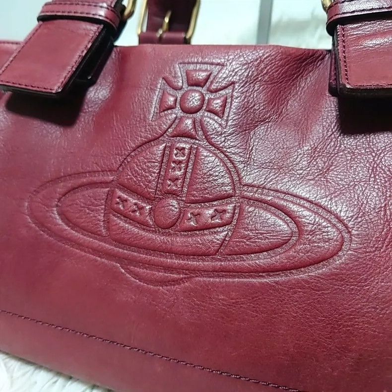 Vivienne Westwood Vivienne Westwood size os Saturn embossed Burgundy red moto Size ONE SIZE - 5 Thumbnail