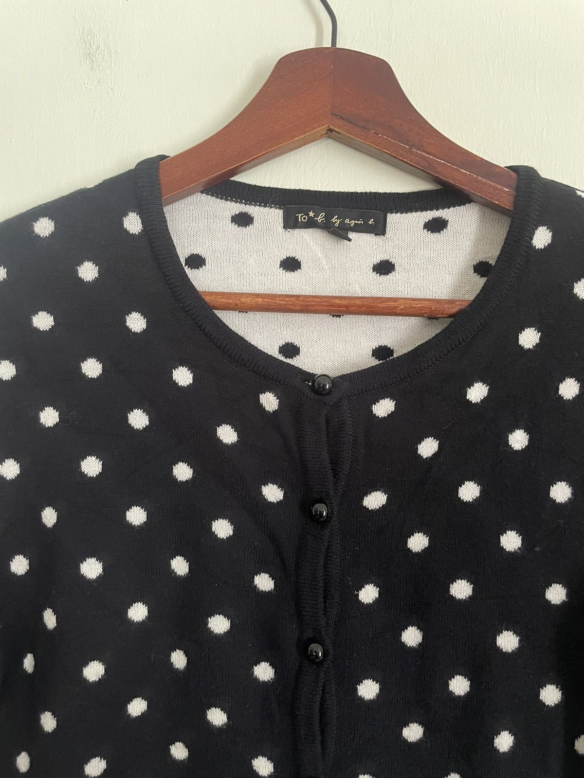 agnes b. To Agnes B. by Agnes B. Polkadot Sweater Size ONE SIZE - 3 Thumbnail