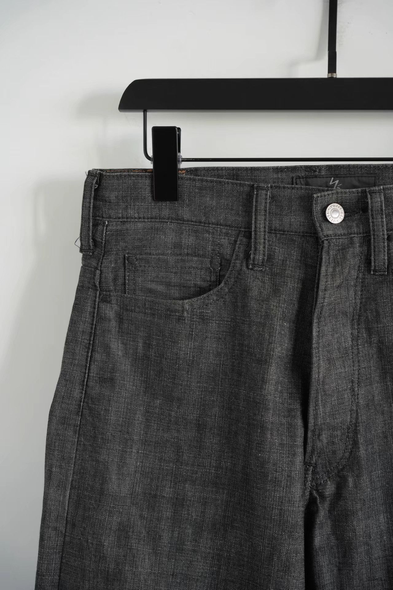 Yohji Yamamoto Yohji Yamamoto 05aw Slub Washed Cropped Jeans K4 Size US 33 - 4 Thumbnail