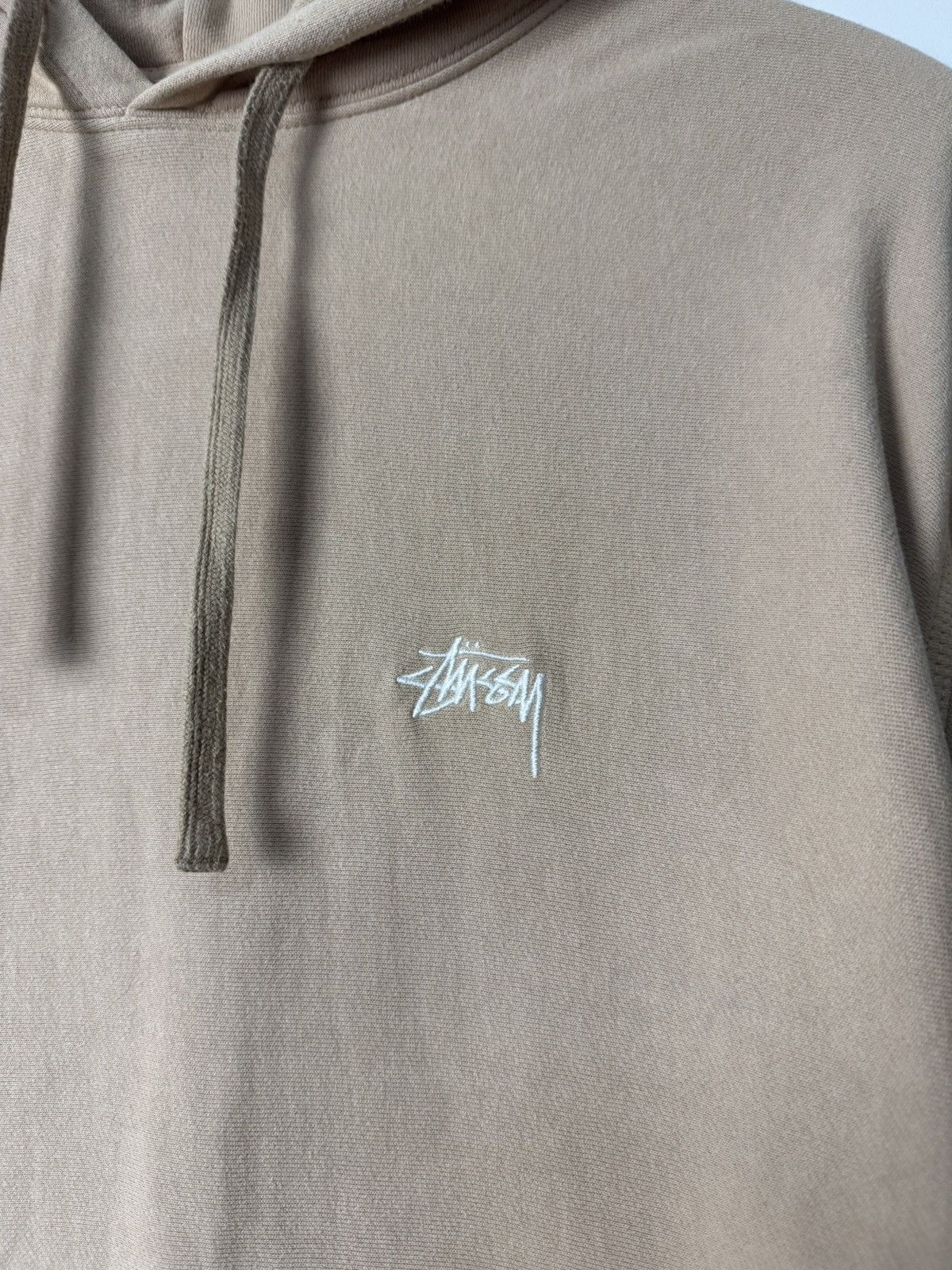 Stussy Stussy Logo Hoodie Beige Streetwear Y2K Style Size US M / EU 48-50 / 2 - 3 Thumbnail