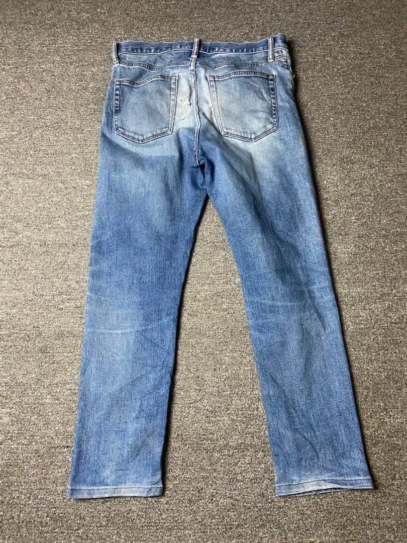 Uniqlo Uniqlo Slim Fit Straight Style Denim Jeans (175) Size US 33 - 3 Thumbnail