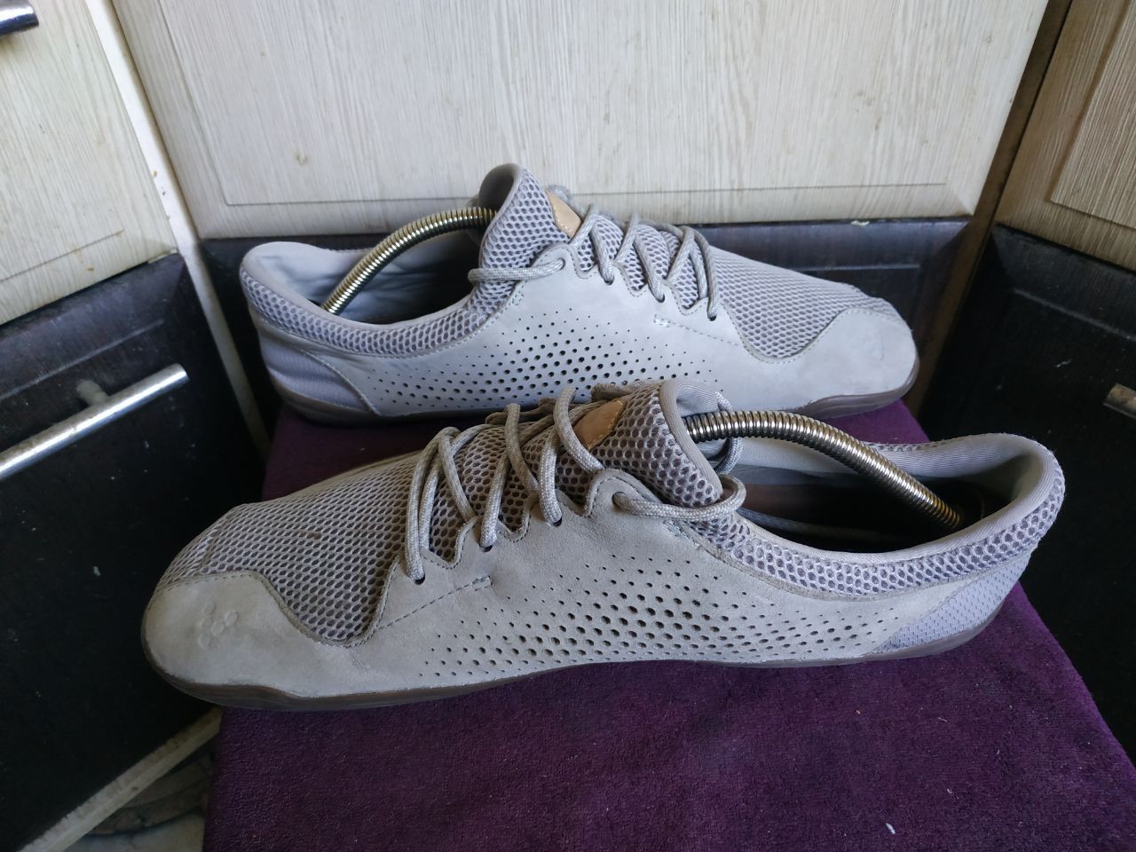 Vivobarefoot Vivobarefoot Primus Trio Grey Leather Mesh Shoes EU 45 US 12 Size US 12 / EU 45 - 23 Thumbnail