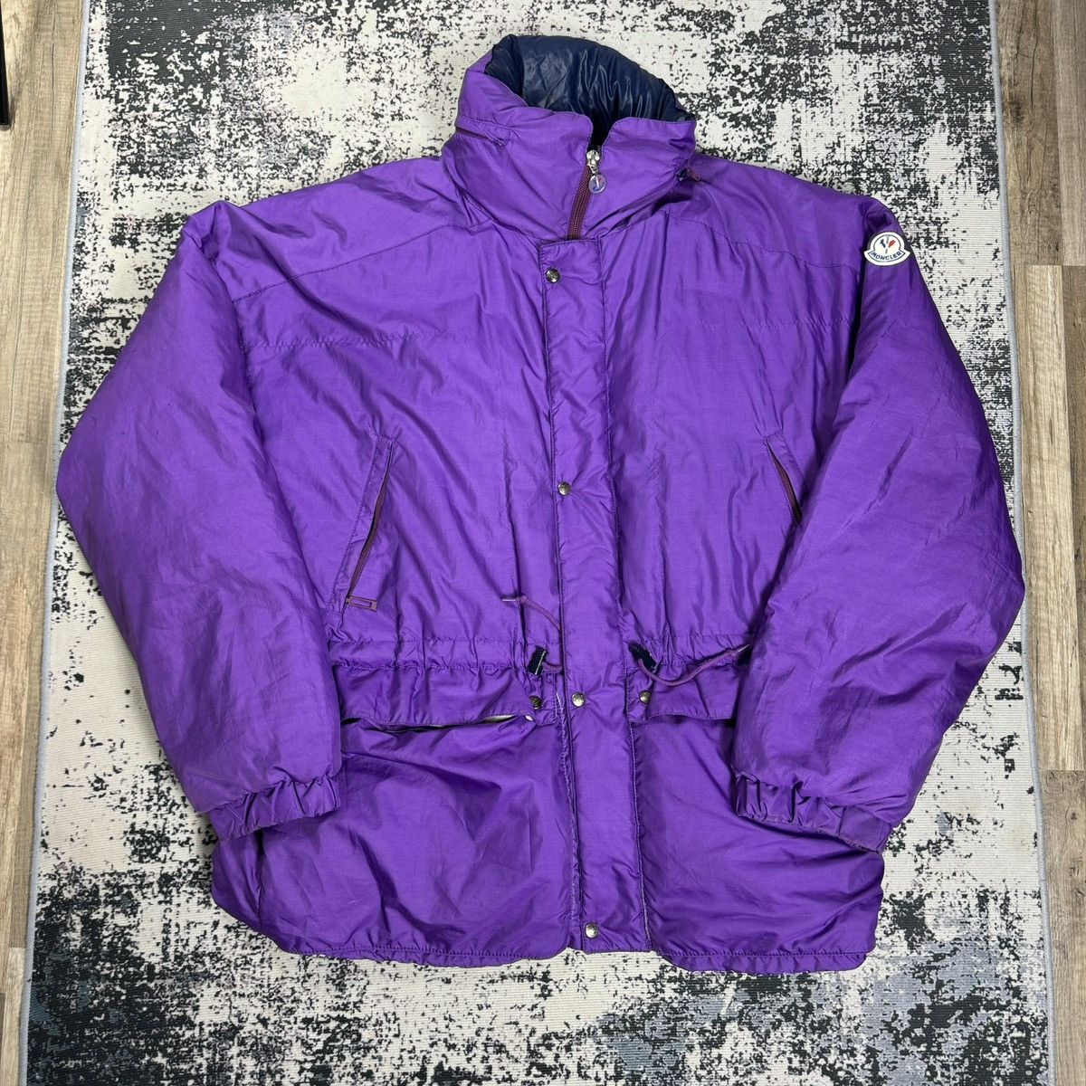Designer × Moncler × Vintage Vintage Moncler Puffer Jacket purple XL Size US XL / EU 56 / 4 - 1 Thumbnail
