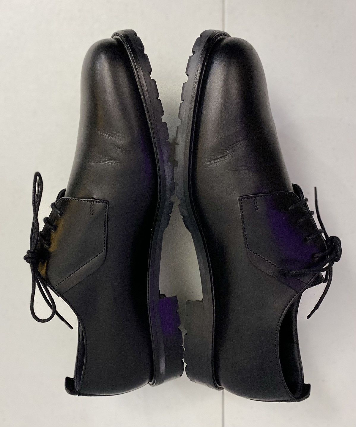 Dior Dior 🇮🇹 Black Derby Calfskin Commando Lug Sole 10 43 New Size US 10 / EU 43 - 9 Thumbnail