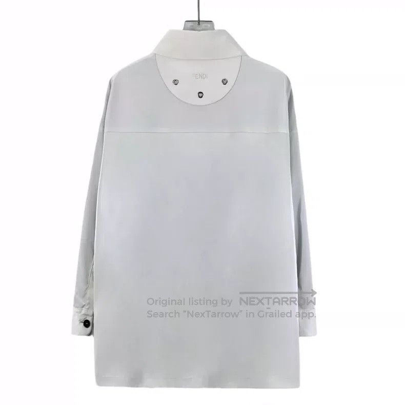 Fendi Fendi White Lining Logo Full Print Patent Leather Collar S Size XXS / US 00 / IT 34 - 2 Thumbnail
