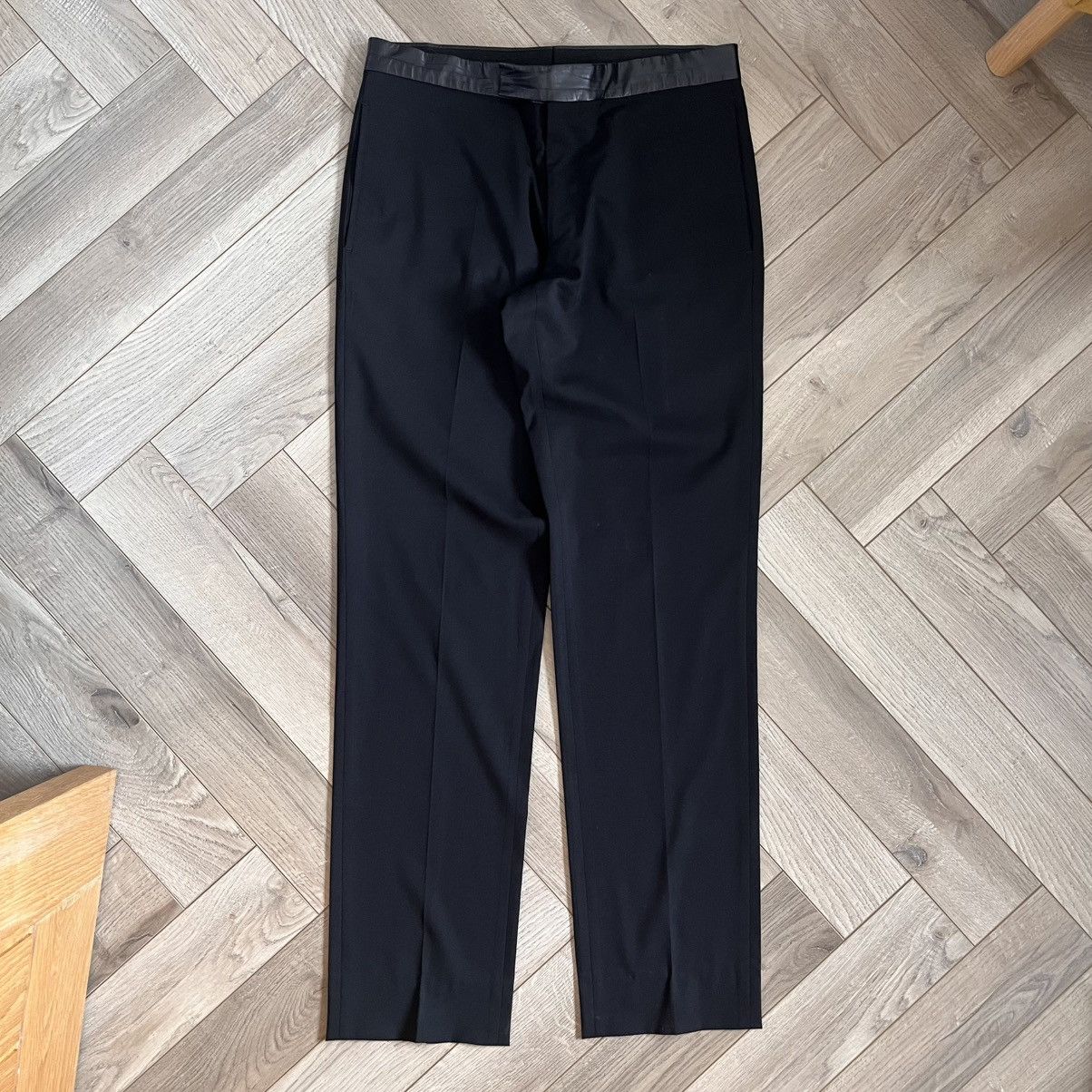 Hermes Hermès Paris Leather & Wool Dress Trousers Size 40R - 1 Thumbnail
