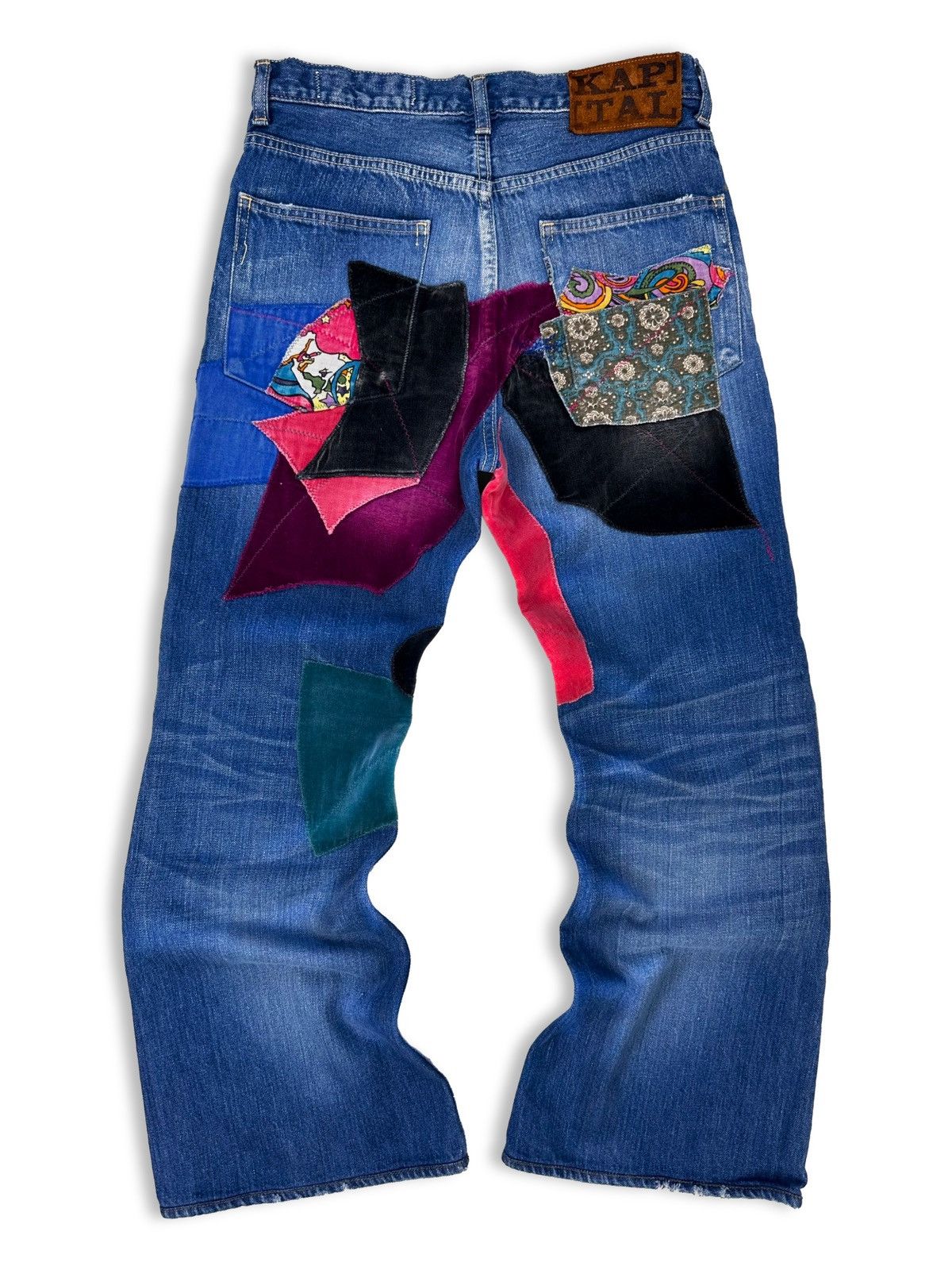 Kapital Kapital Kountry Psychedelic Oakabilly Patchwork Flared Denim Size US 30 / EU 46 - 4 Thumbnail