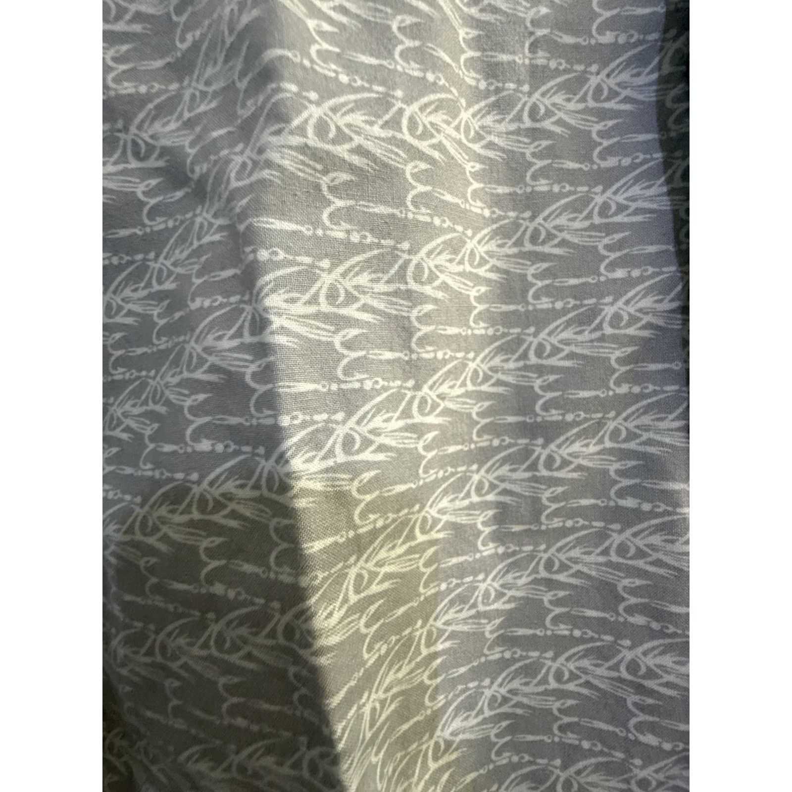 Vintage Woolrich Mens XL Gray Short Sleeve Button Fish Lure Hooks All Over Print Size Size US 36 / EU 52 - 2 Thumbnail