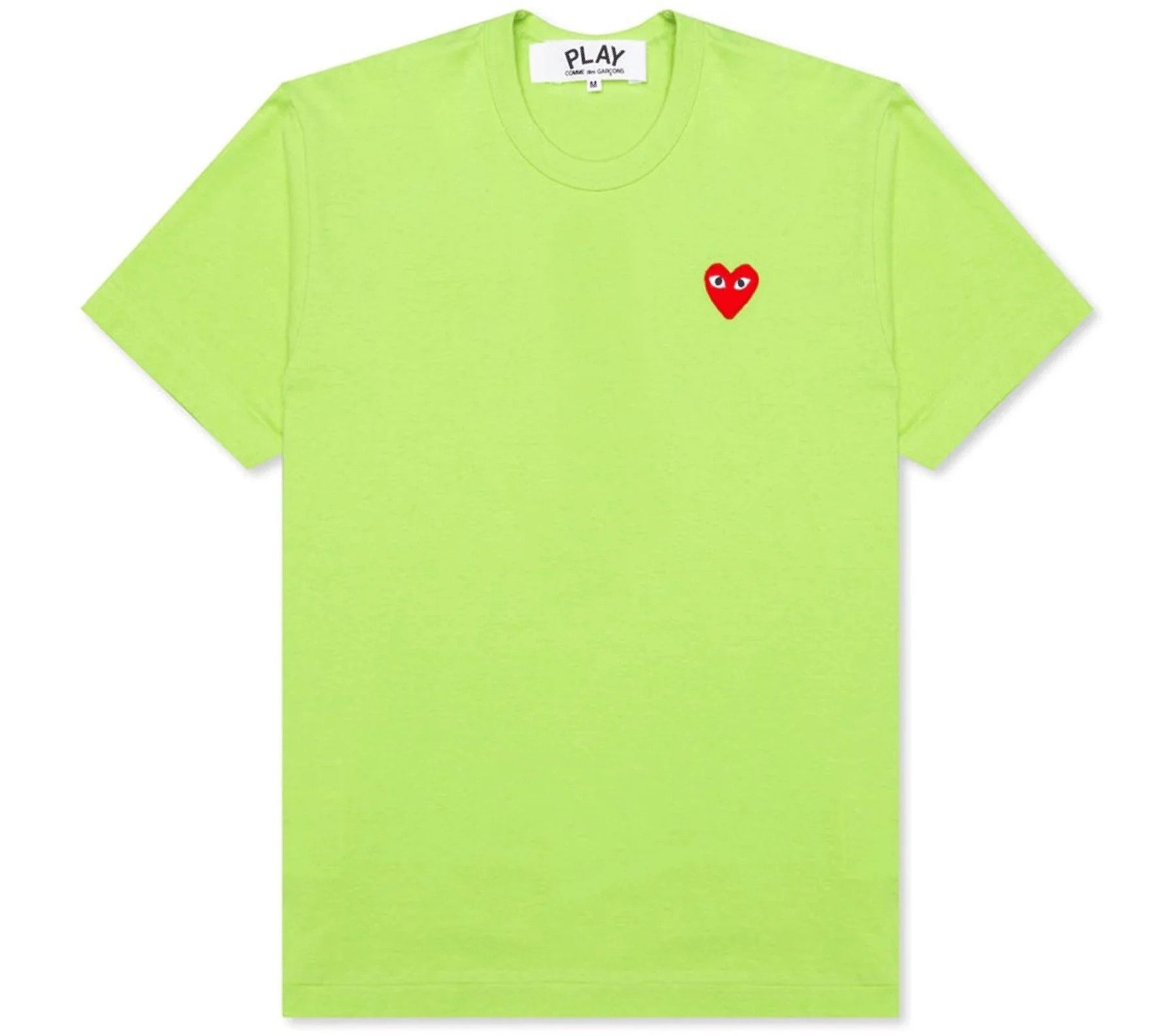 Comme des Garcons COMME des GARÇONS PLAY Light Green Tee With Red Emblem Size US S / EU 44-46 / 1 - 2 Thumbnail