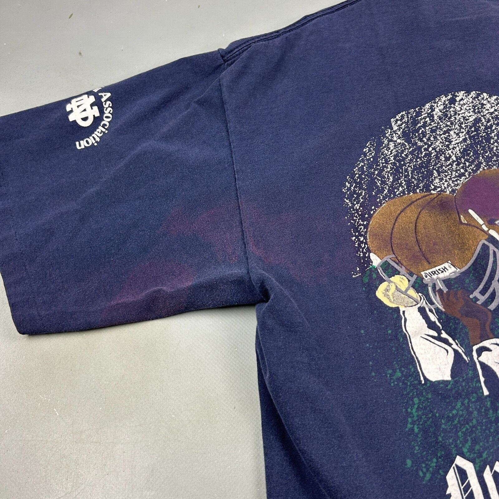 Vintage VINTAGE 90s | Notre Dame College Football Faded T-Shirt sz L Size US L / EU 52-54 / 3 - 7 Thumbnail