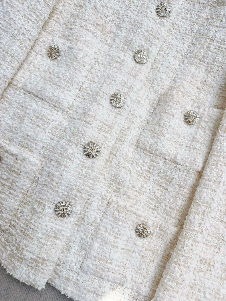 Chanel Chanel 23c early spring show white four-pocket braided jac Size XXS / US 00 / IT 34 - 2 Thumbnail