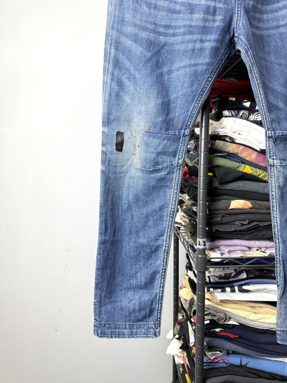 Diesel Vintage Diesel Archive Denim Pants Designer Y2K Affiction Size US 26 / EU 42 - 4 Thumbnail