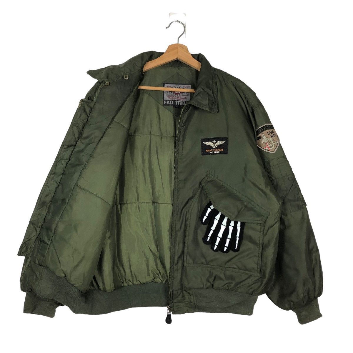 Japanese Brand 🔥90’s VINTAGE RIOT RIOT BOMBER JACKET FAD TRIBE JAPAN Size US L / EU 52-54 / 3 - 9 Thumbnail
