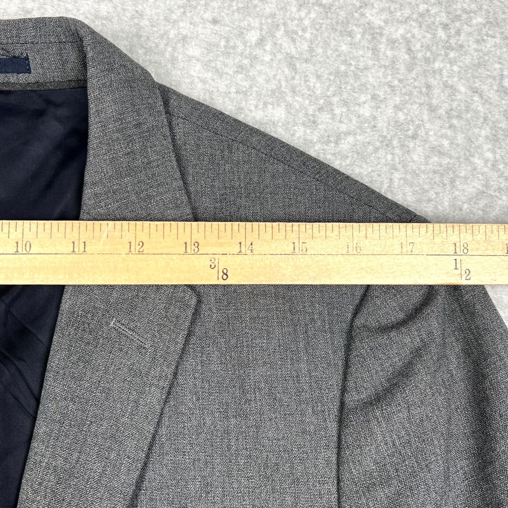 J.Crew J Crew Ludlow Tollegno 1900 Wool Suit Jacket Blazer SPort Coat 38R Grey Mens Size 38R - 7 Thumbnail