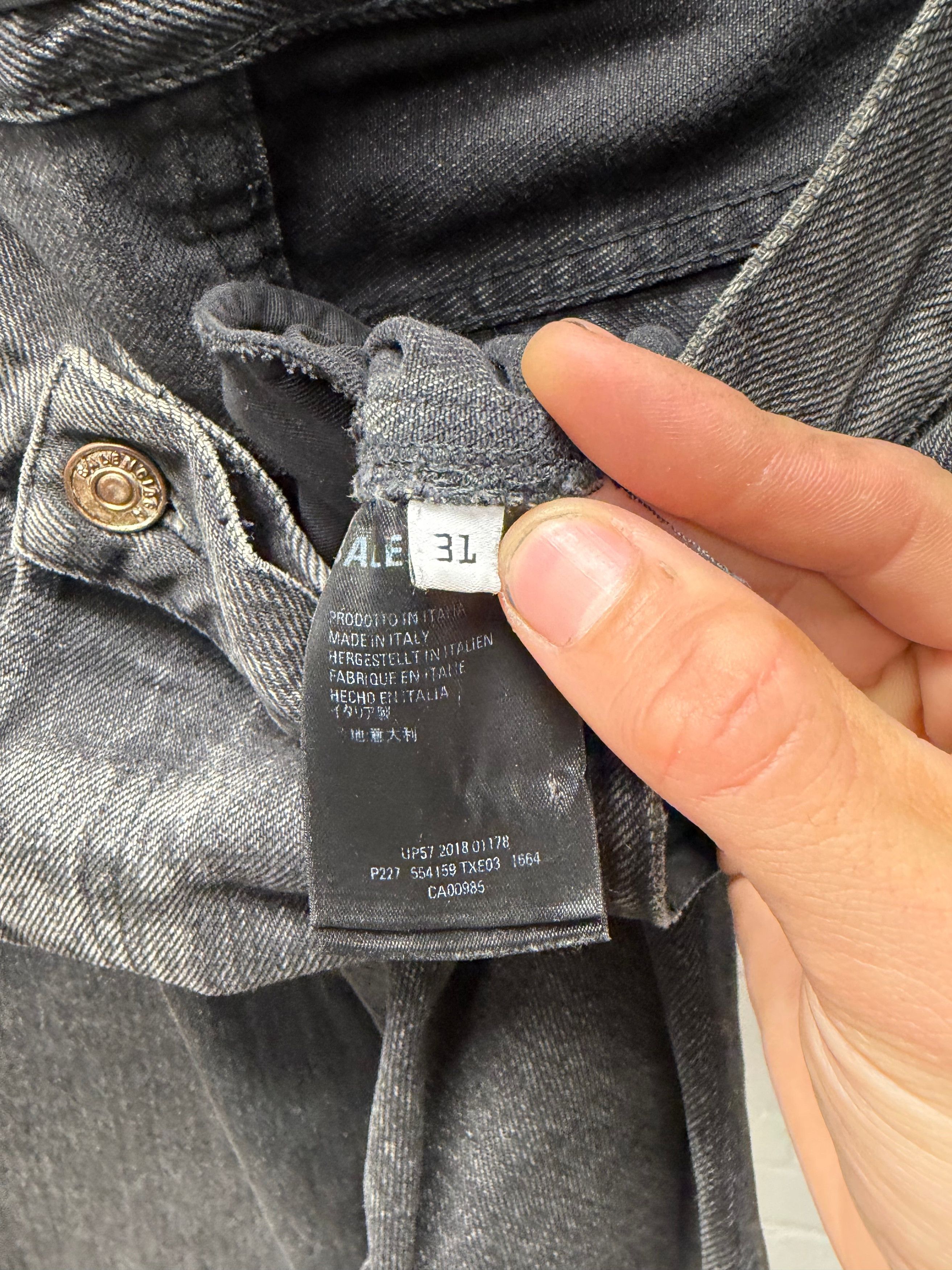 Balenciaga 2018 Balenciaga ‘Washed Black’ Flared Leg Denim Size US 31 - 4 Thumbnail
