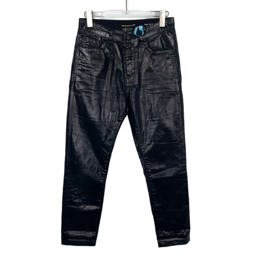 Yves Saint Laurent Saint Laurent Paris Womens Coated Black Slim-Fit Jeans Size 27" / US 4 / IT 40 - 1 Thumbnail