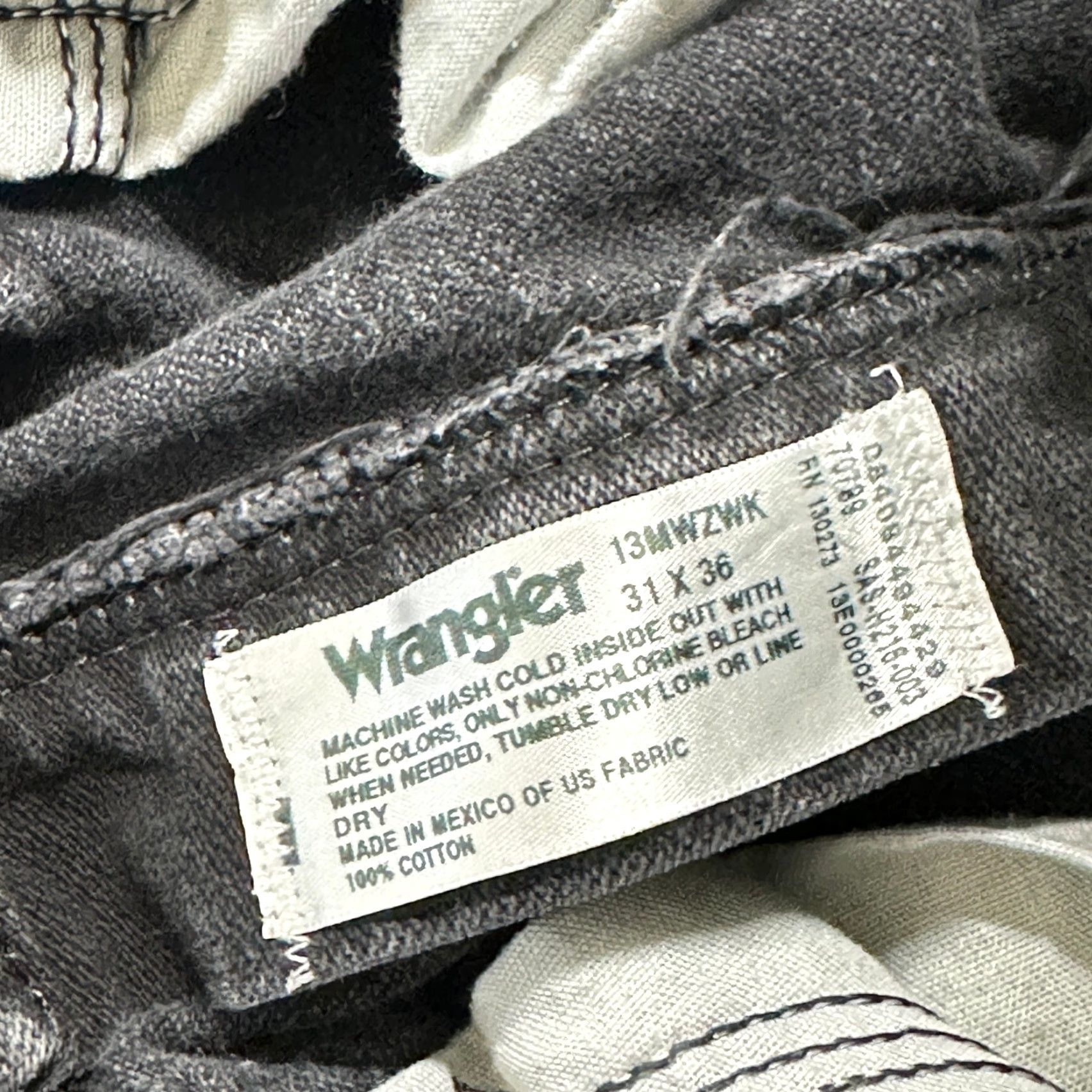 Wrangler VINTAGE Wrangler Jeans Mens Size 31 Gray Denim 100% Cotton Western Cowboy Rodeo Size US 30 / EU 46 - 6 Thumbnail