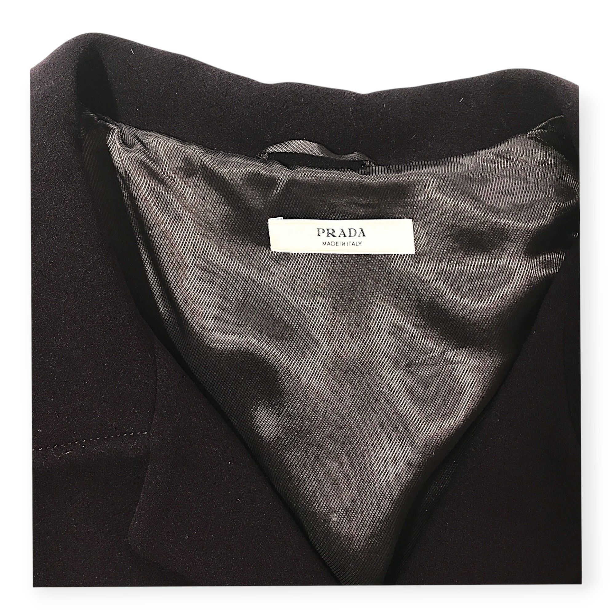 Prada Prada Wool Blend Swing Coat Jacket IT44 Burgundy Brown Made Size M / US 6-8 / IT 42-44 - 3 Thumbnail