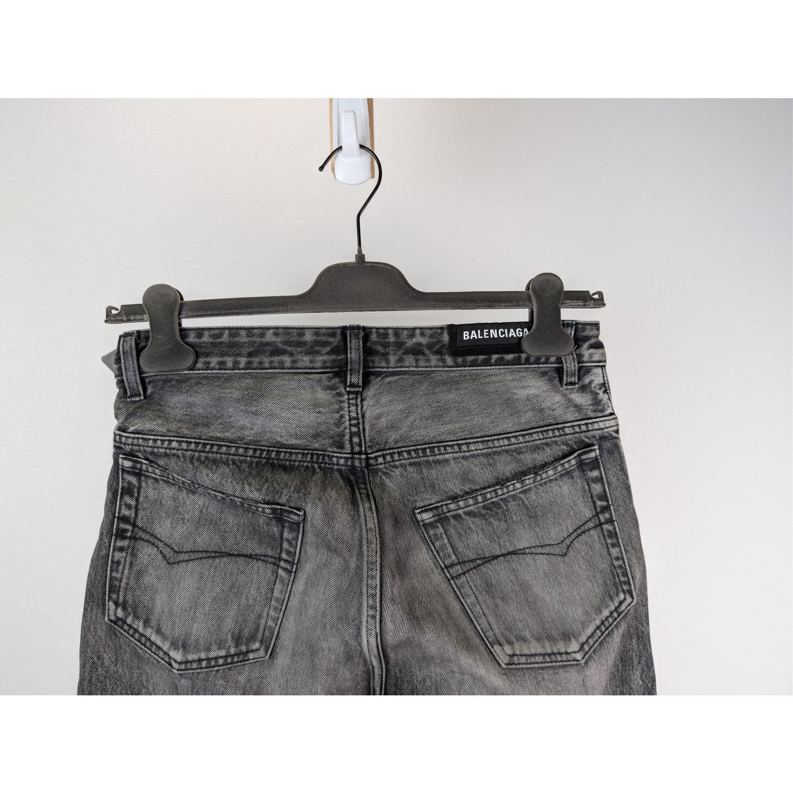 Balenciaga o1rshd1 Organic Japanese Medium Fit Pants in Eco Black Size US 30 / EU 46 - 11 Thumbnail