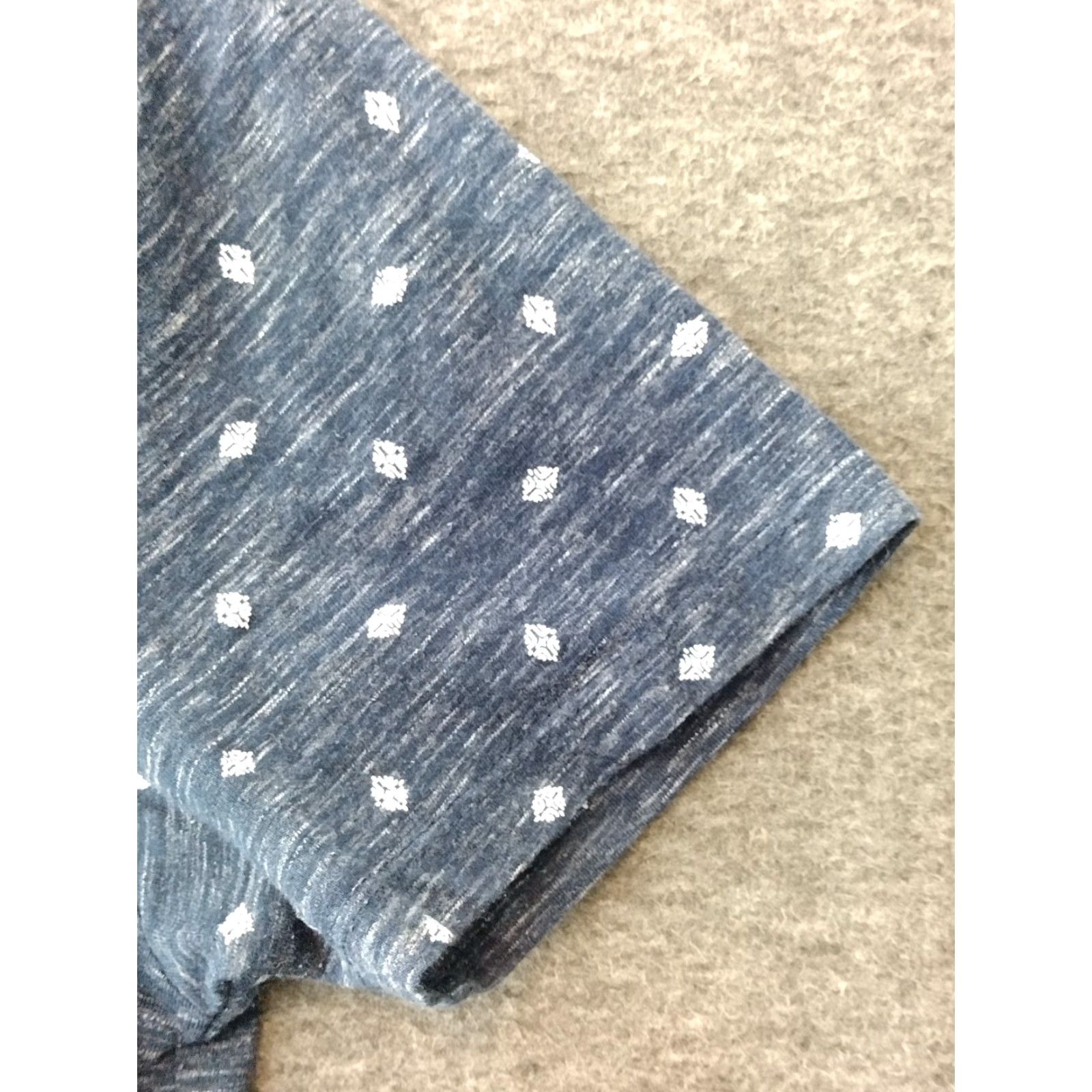 Vintage OCEAN CURRENT Ocean Current Shirt Men's S Heather Blue White Diamond Dotted Short Sleeve Shirt S Blue Dot Pattern Mens T-Shirt Ocean Current Shirt Size US S / EU 44-46 / 1 - 5 Thumbnail
