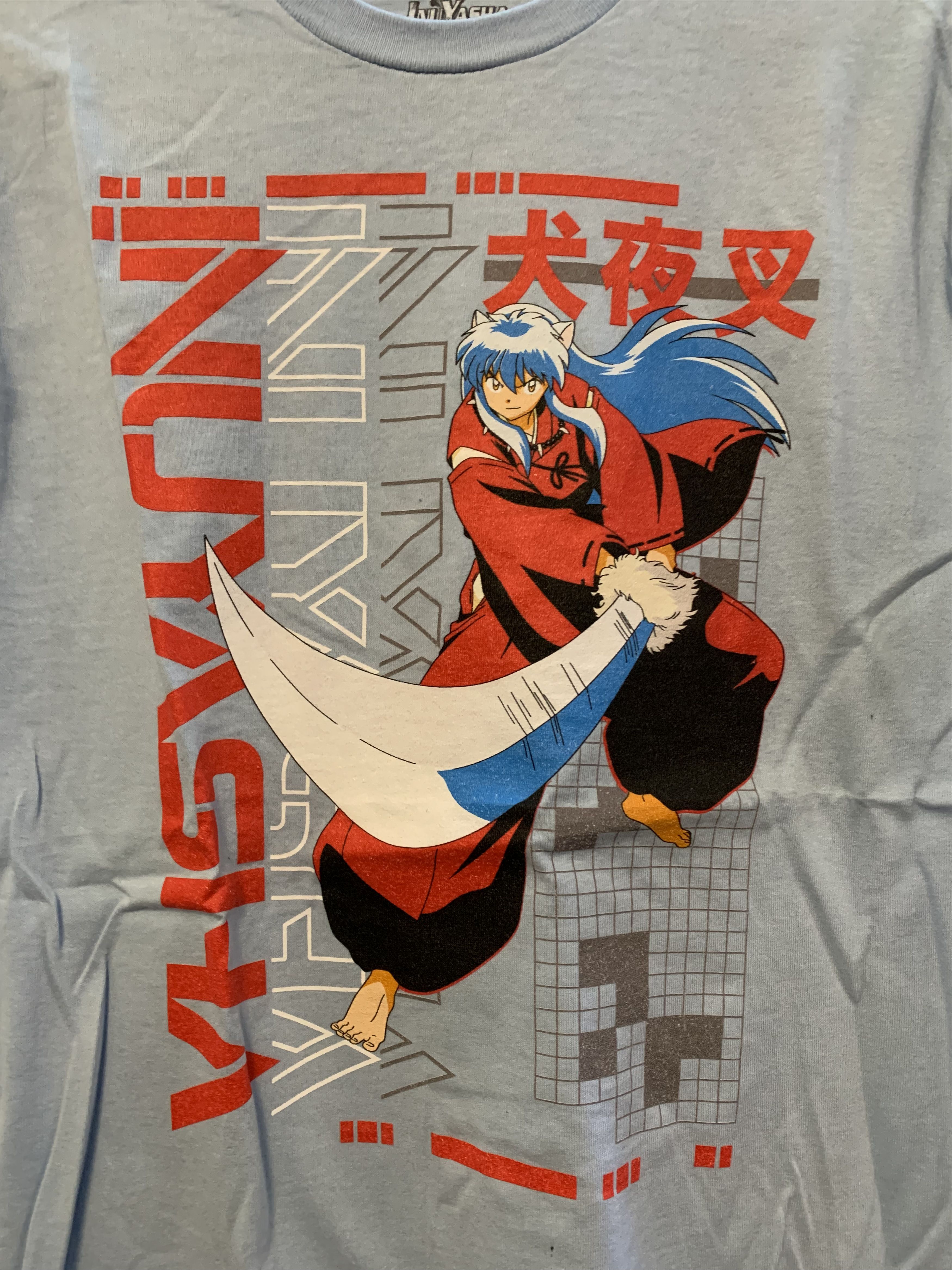 Anime INUYASHA Sky Blue T Shirt ⊛ SKY BLUE ⊛ New Size US M / EU 48-50 / 2 - 1 Thumbnail