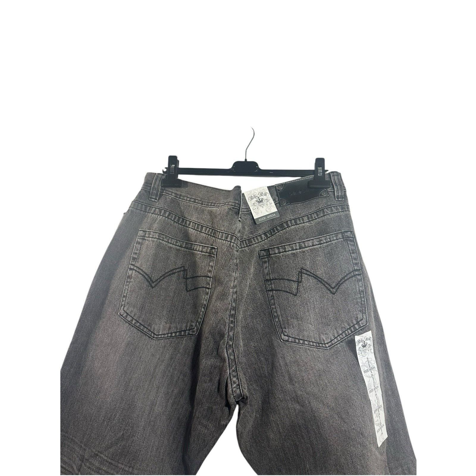 Pelle Pelle VTG Pelle Pelle Baggy Jeans Men's 34-34 Black Hip Hop Whiske Size US 40 / EU 56 - 4 Thumbnail
