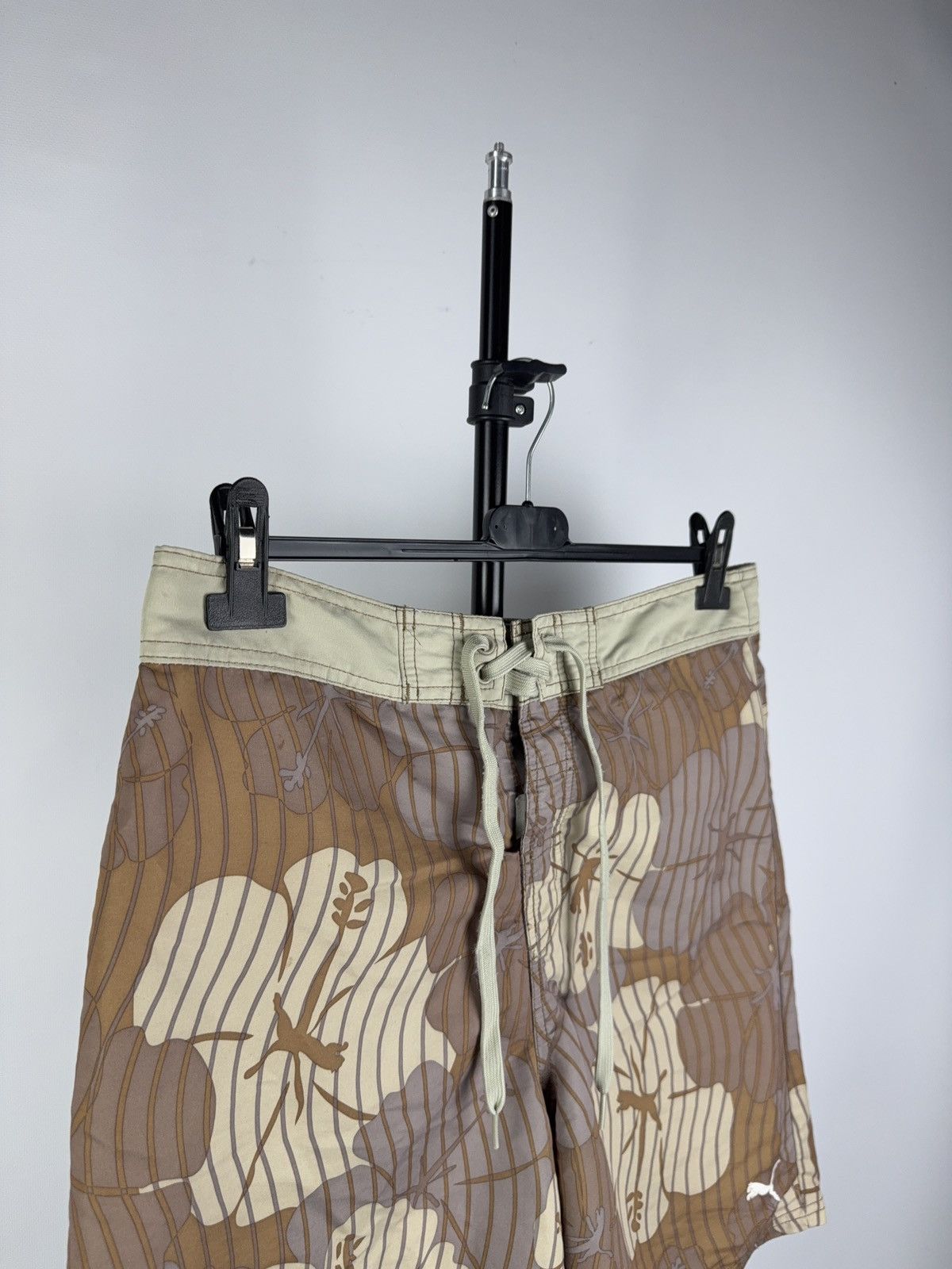 Billabong × Vintage Vintage 00s Puma AOP Logo Y2K Japanese print Surf Shorts Size US 30 / EU 46 - 2 Thumbnail