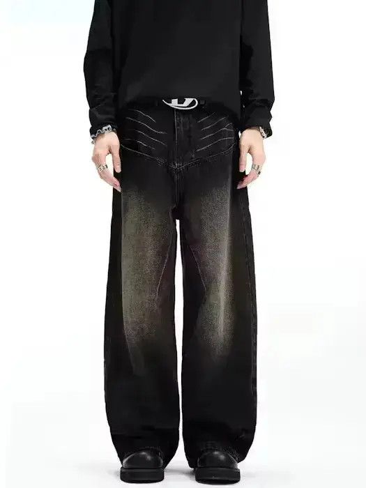 Japanese Brand Vintage loose fitting straight leg jeans Size US 32 / EU 48 - 1 Thumbnail