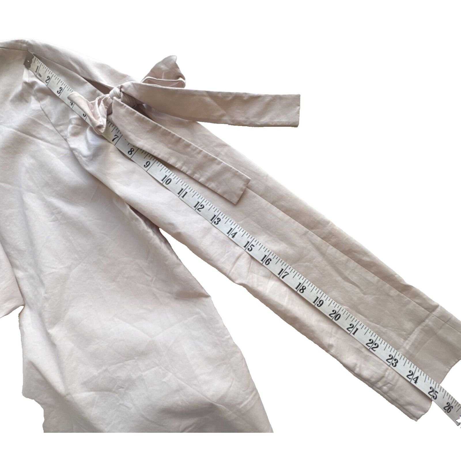 Cos COS Bow Sleeve Ties Accent Long Sleeve Top Beige Taupe Sz 6 Size M / US 6-8 / IT 42-44 - 11 Thumbnail