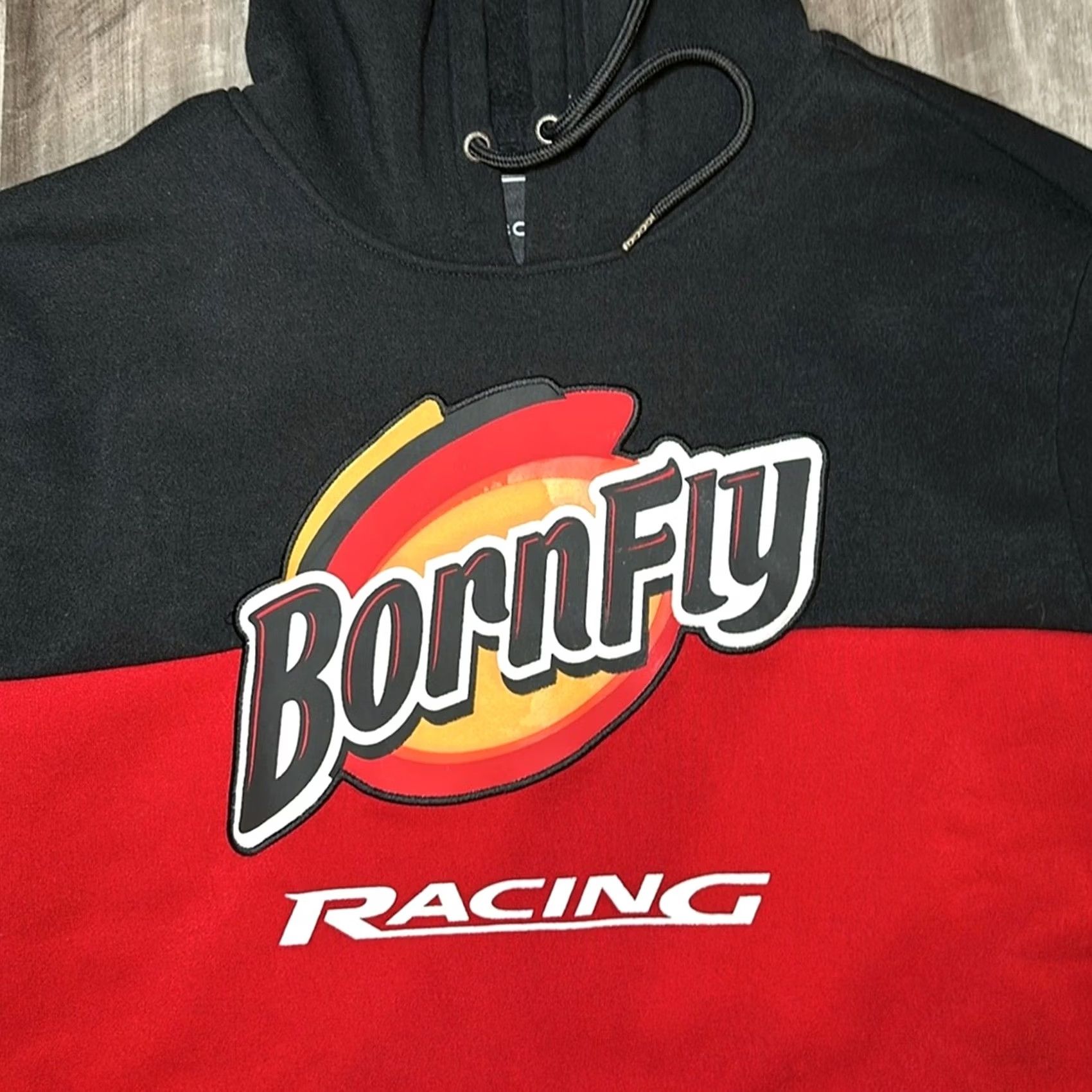 Born Born Fly Hoodie - XL Men Red Pullover Hoodie Size US XL / EU 56 / 4 - 6 Thumbnail