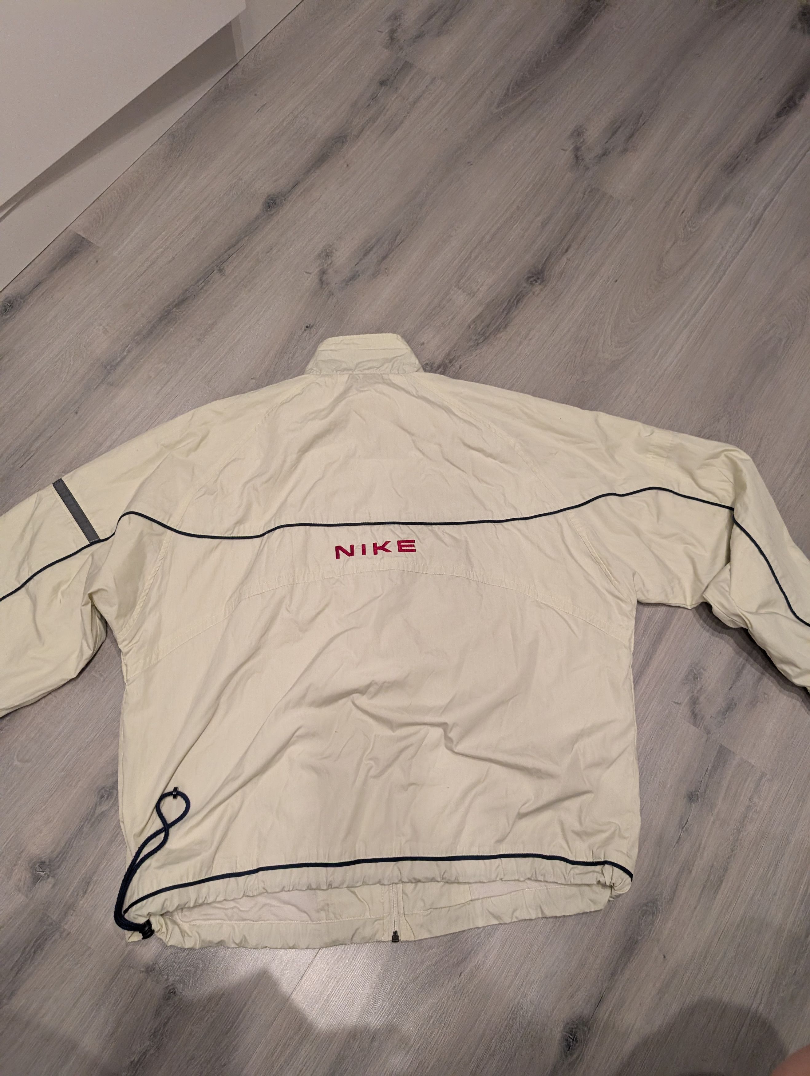 Nike × Vintage Vintage Nike Jacket / Old School Spellout Logo / 90s Size US L / EU 52-54 / 3 - 5 Thumbnail