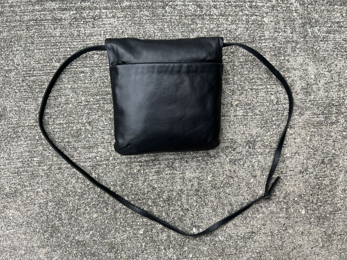 Leather Tsumori Chisato Japan Patina Black Leather Carry Bag Size ONE SIZE - 11 Thumbnail