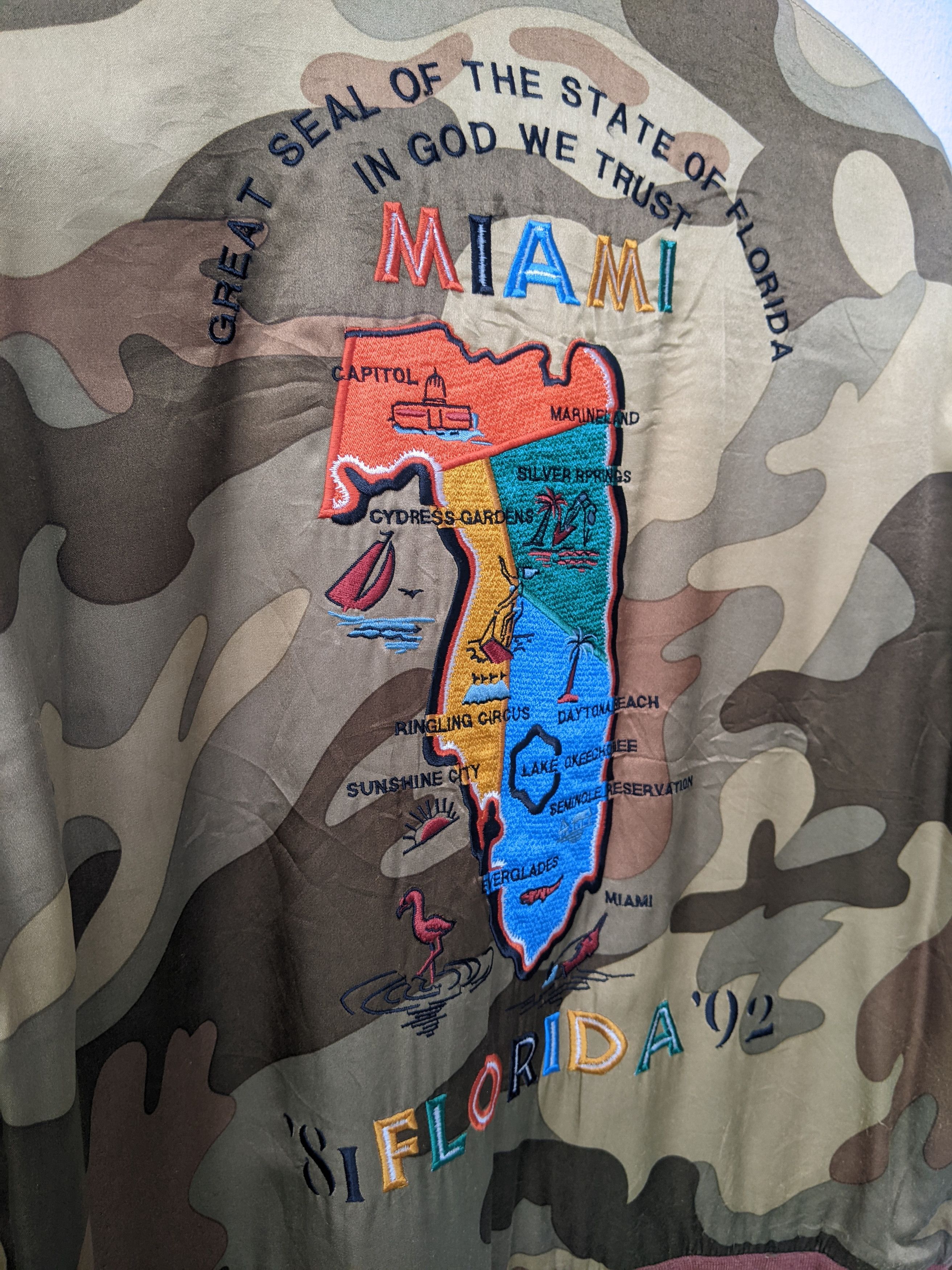 Japanese Brand × Nicole Club Vintage 90s Sukajan Nicole Club Reversible Miami Florida 92 Size US L / EU 52-54 / 3 - 2 Thumbnail