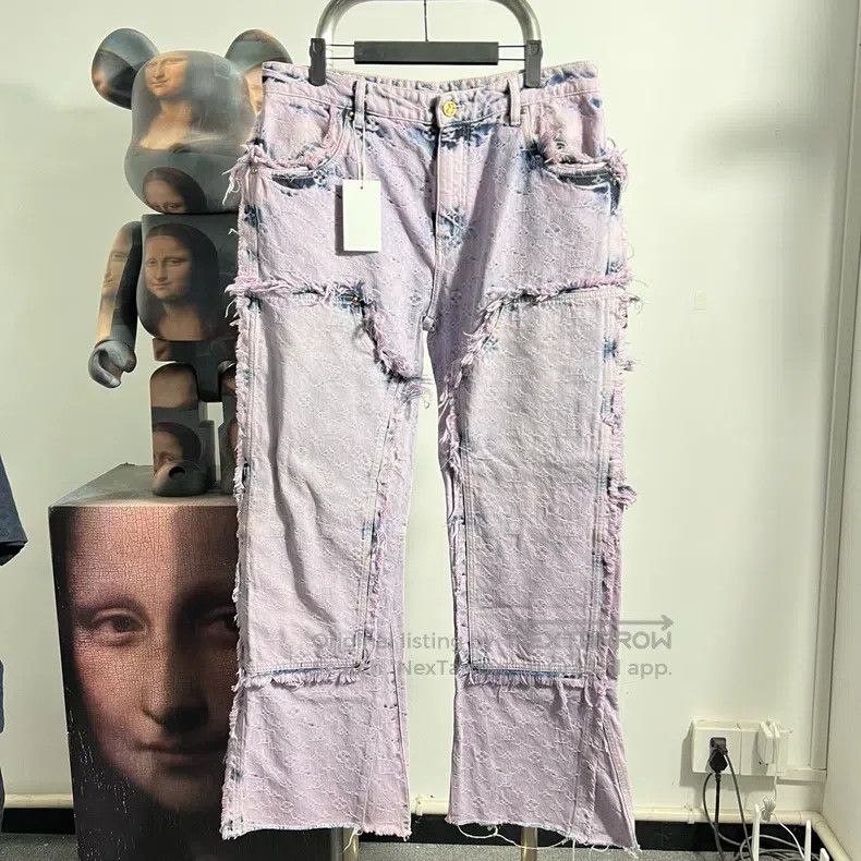 Louis Vuitton Louis Vuitton Fully printed fringed jeans Size US 32 / EU 48 - 1 Thumbnail