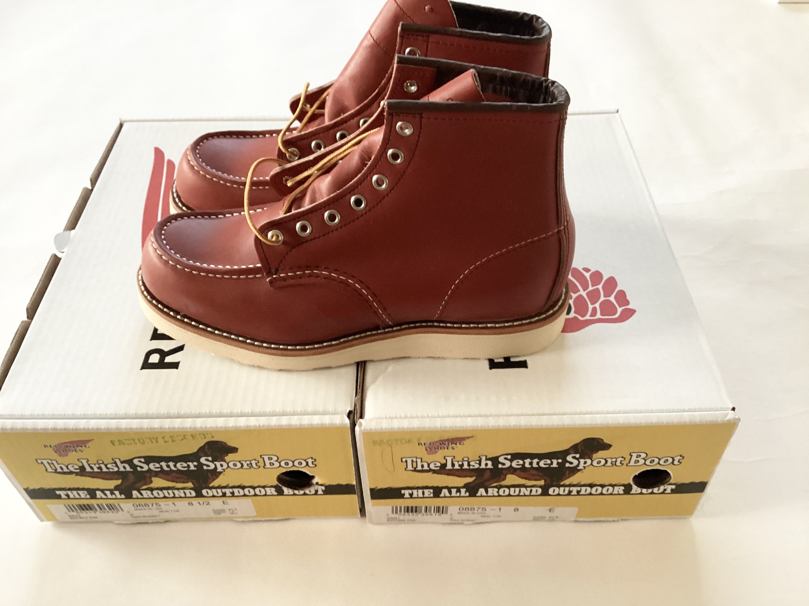 Red Wing (8E) Red Wing Irish Setter 8875 Oro Russet Brand New Size US 8 / EU 41 - 7 Thumbnail