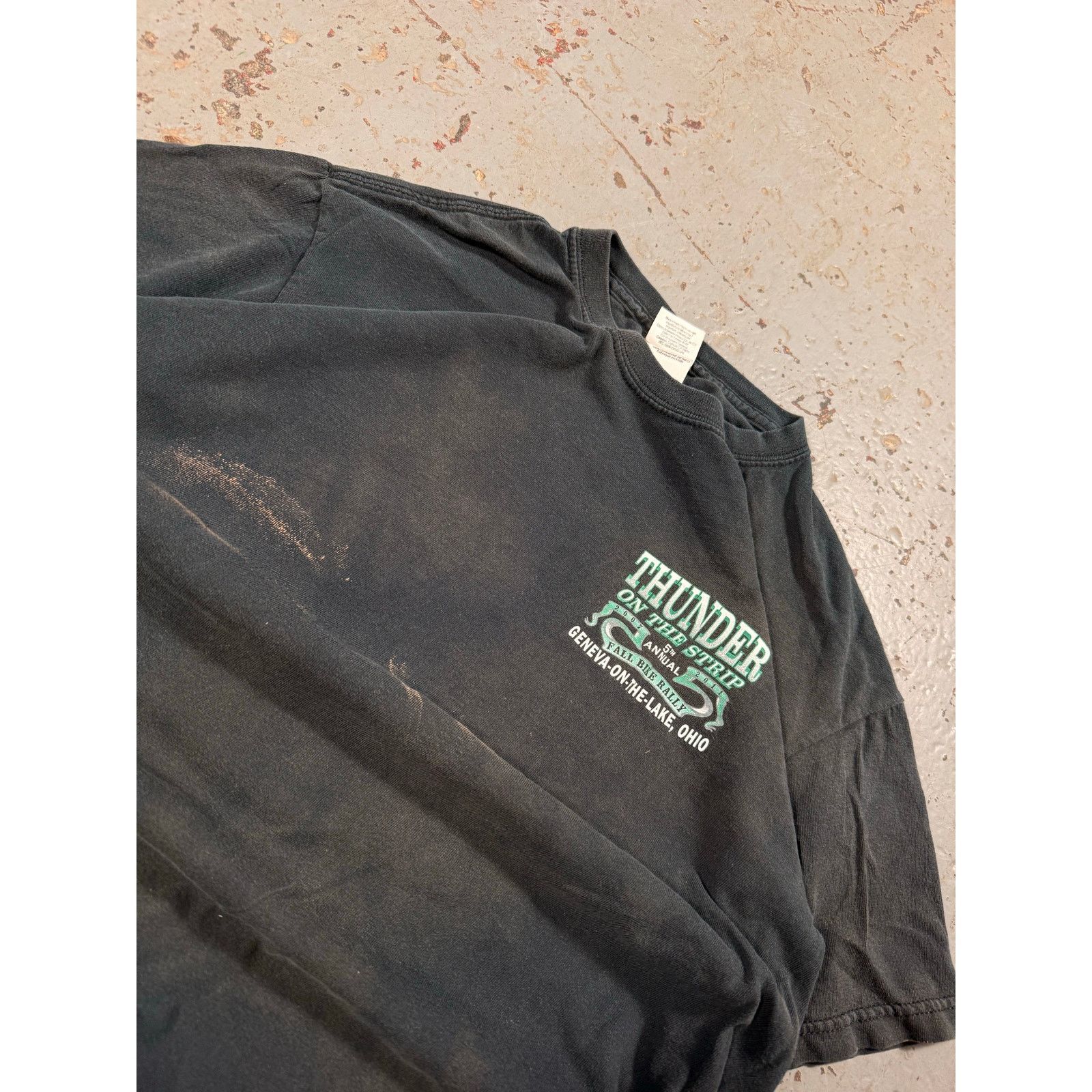 Vintage Vintage Faded Thunder Biking Tee Size US M / EU 48-50 / 2 - 2 Thumbnail