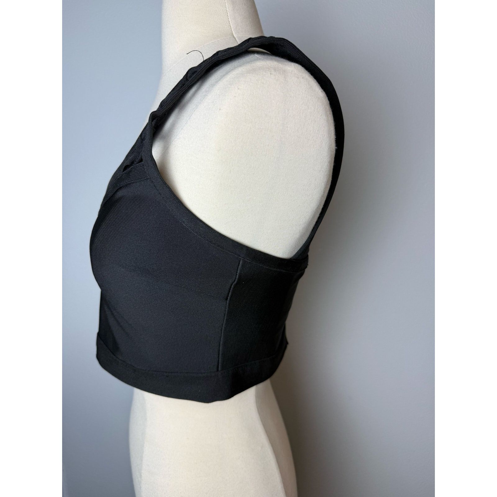 WOW Couture WOW Couture World of Women Black Bandage Style Top, Size Med Size M / US 6-8 / IT 42-44 - 3 Thumbnail