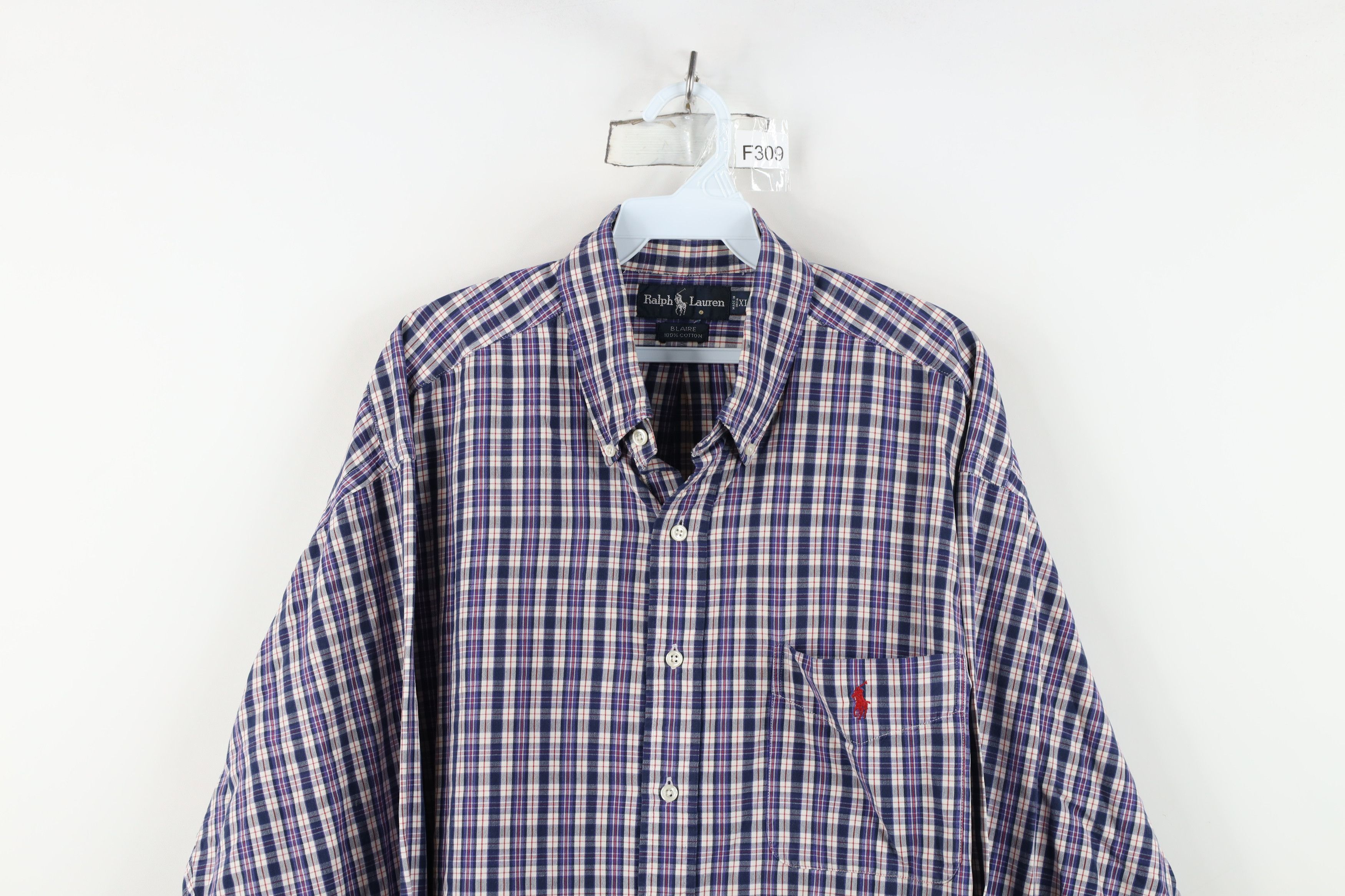 Ralph Lauren Vintage 90s Ralph Lauren Blaire Collared Button Down Shirt Size US XL / EU 56 / 4 - 2 Thumbnail