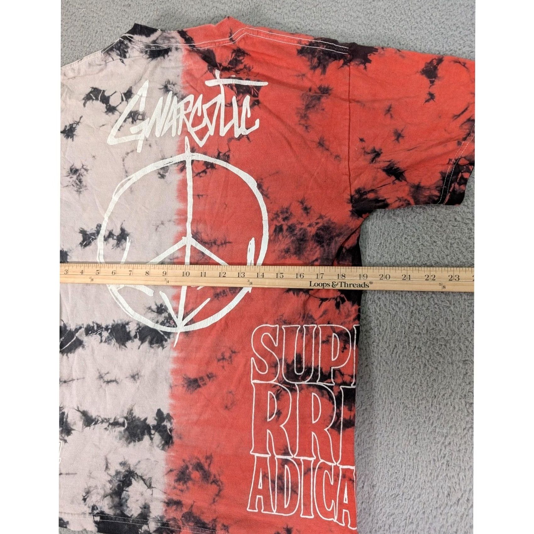 Vintage Gnarstic Shirt Mens Medium Red Black Tie Dye Street Addict Graphic Super Radical Size US M / EU 48-50 / 2 - 6 Thumbnail