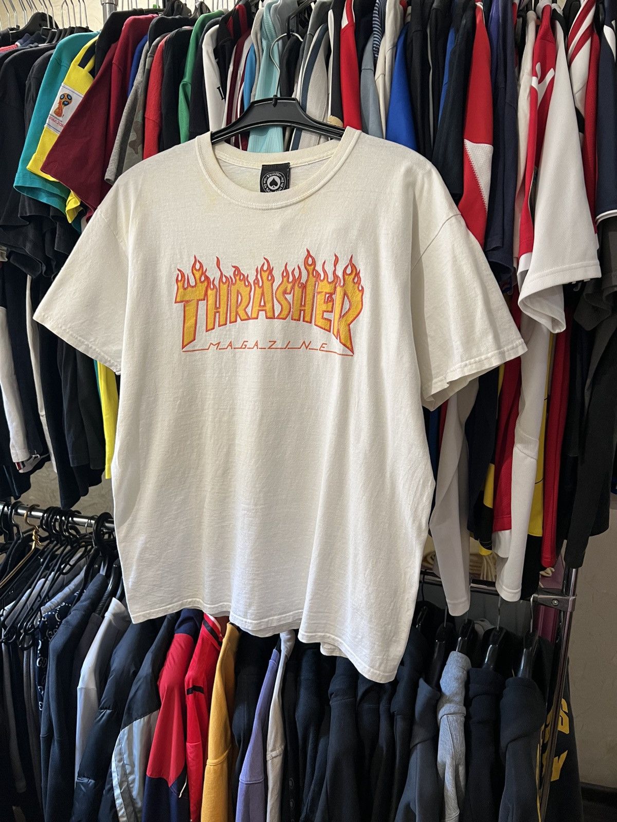 Thrasher VINTAGE THRASHER MAGAZINE GRAPHIC LOGO T SHIRT HYPE SK8 Size US L / EU 52-54 / 3 - 1 Thumbnail