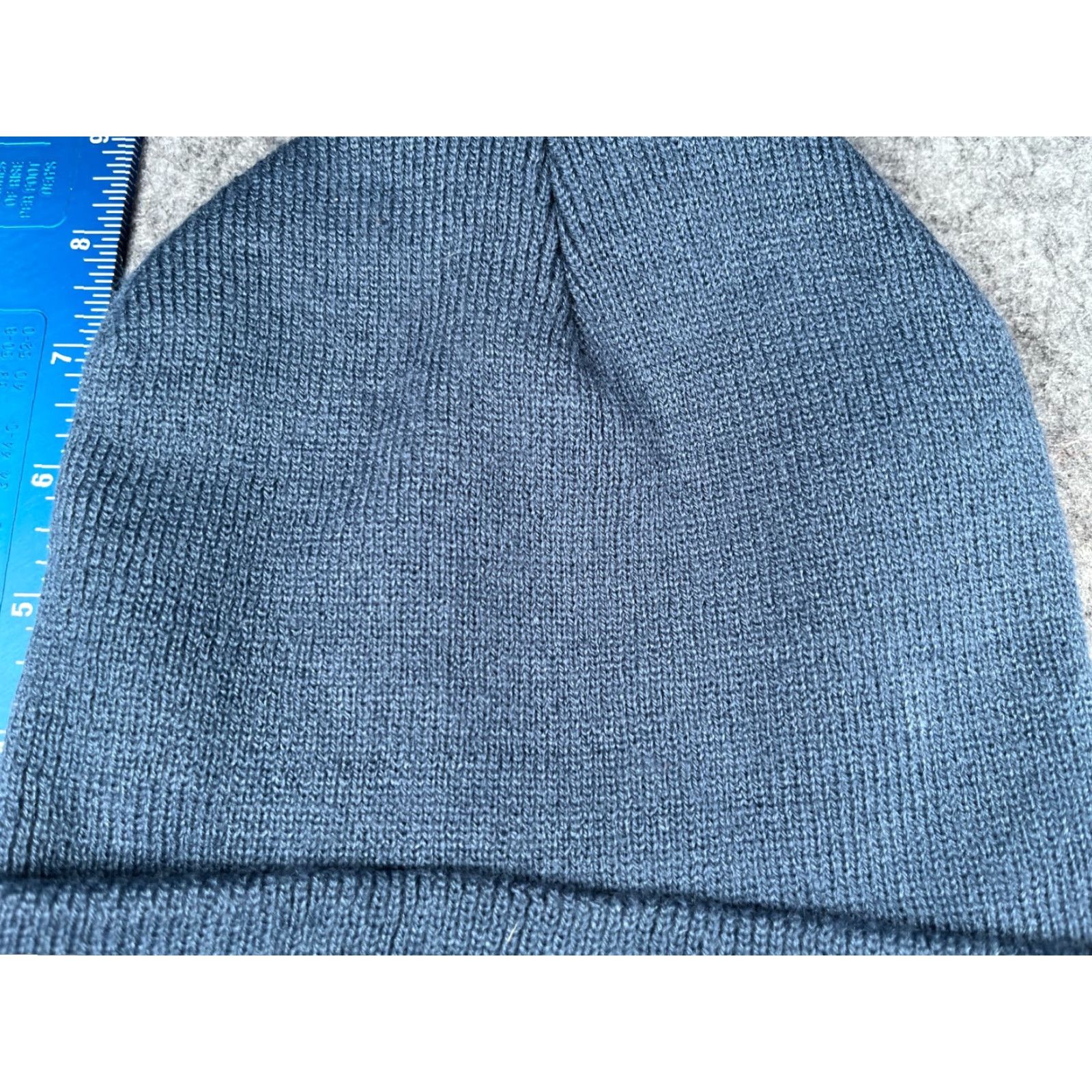 Vintage Beanie Logan Ranch Adult One Size Blue Knit 100% Acrylic Embroidered Hat/Cap Unbranded Unisex Adults Size ONE SIZE - 3 Thumbnail