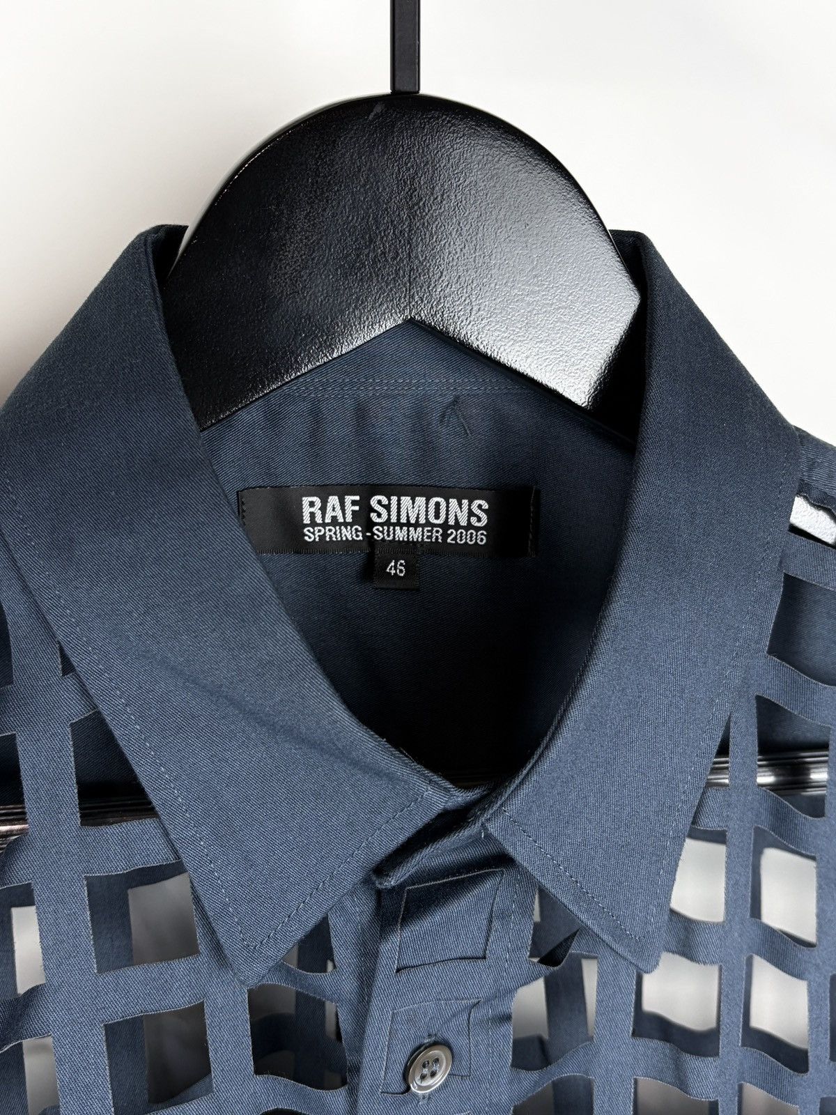 Raf Simons SS06 Raf Simons Laser Cut Net Buttonup Shirt Icarus Surgit Size US S / EU 44-46 / 1 - 6 Thumbnail