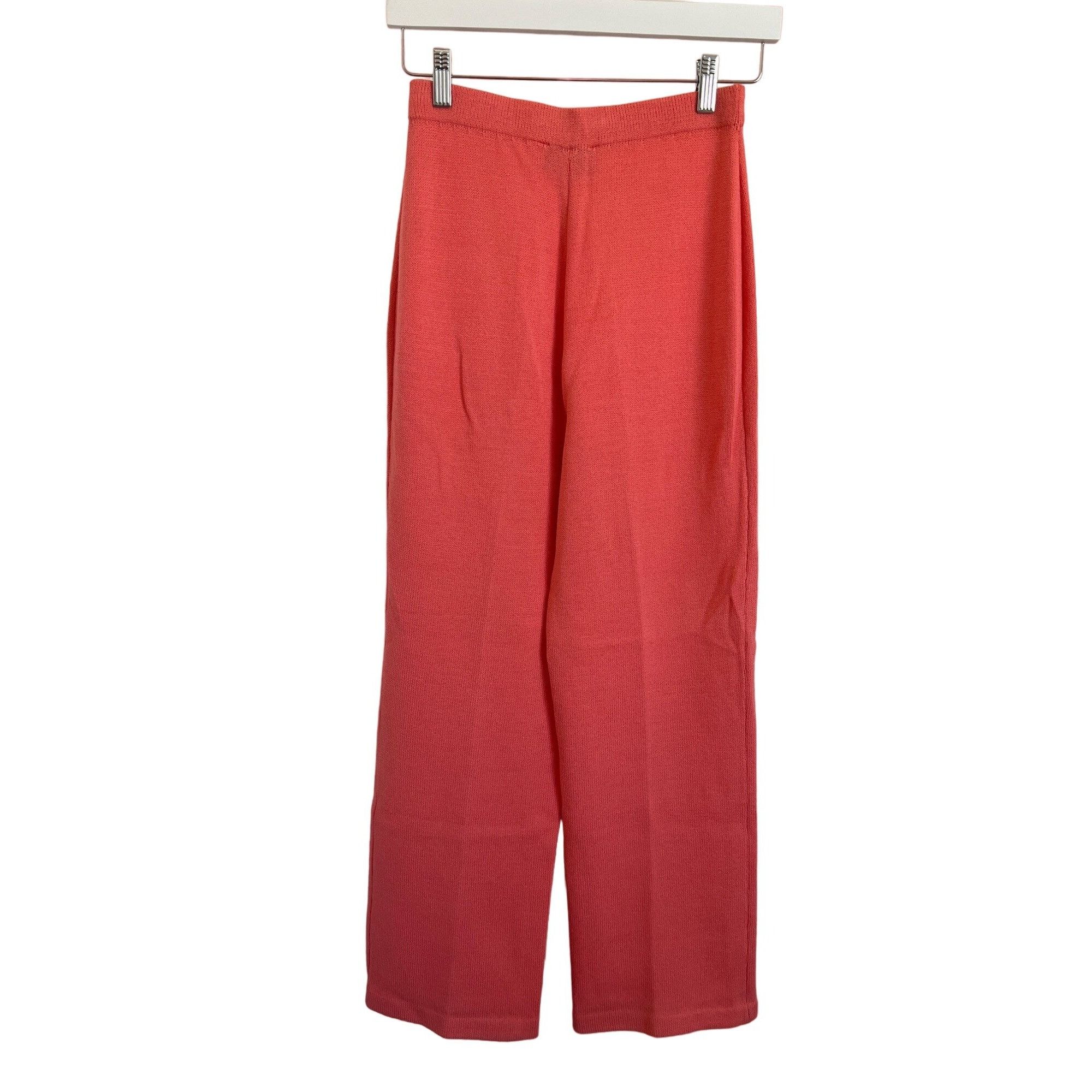 St. John St. John Collection Coral Knit Wide Leg Trousers Size 27" / US 4 / IT 40 - 3 Thumbnail
