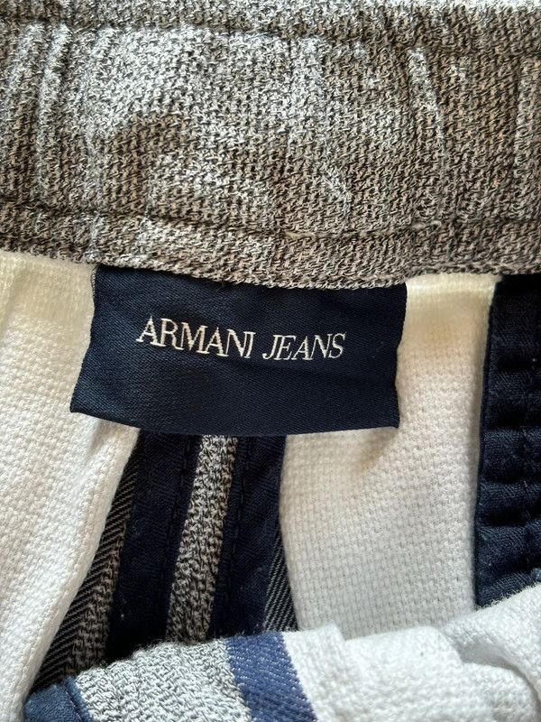 Armani Armani Jeans Trousers Pants Striped Wide 90s Baggy EX0136 Size US 40 / EU 56 - 2 Thumbnail
