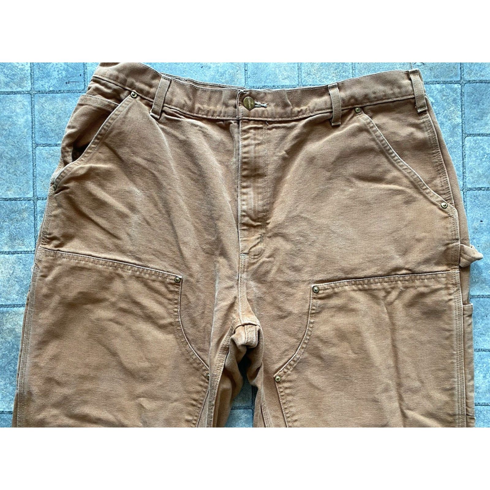 Carhartt Carhartt Pants Brown Men 38x30 Regular Inseam 30 Made In USA B01 BRN Double Knee Size US 38 / EU 54 - 4 Thumbnail